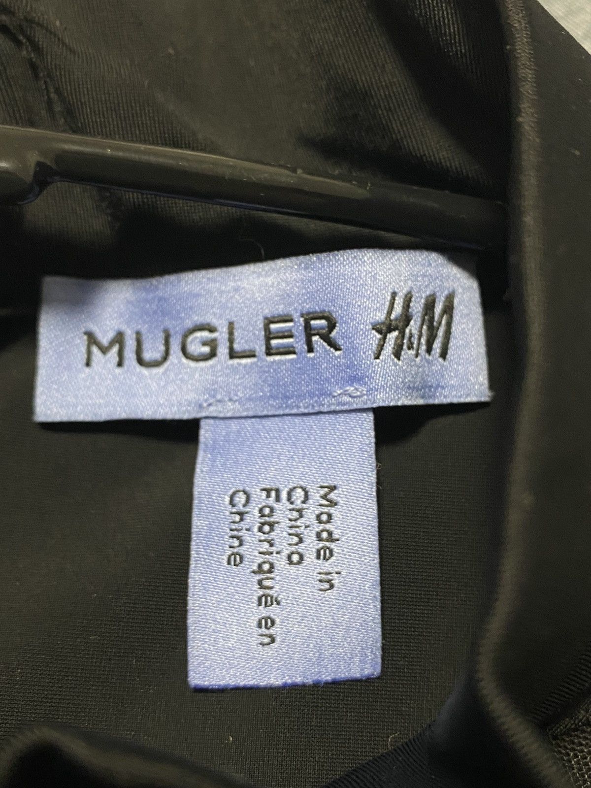 H&M × Mugler Mugler X H&M Rare Black Mesh Panel Bodysuit Size L / US 10 / IT 46 - 3 Thumbnail