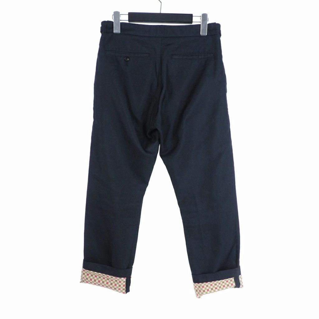 Comme des Garcons Homme Plus Casual Pants Double face slacks polyester plain zip fly Navy Size US 29 - 2 Thumbnail
