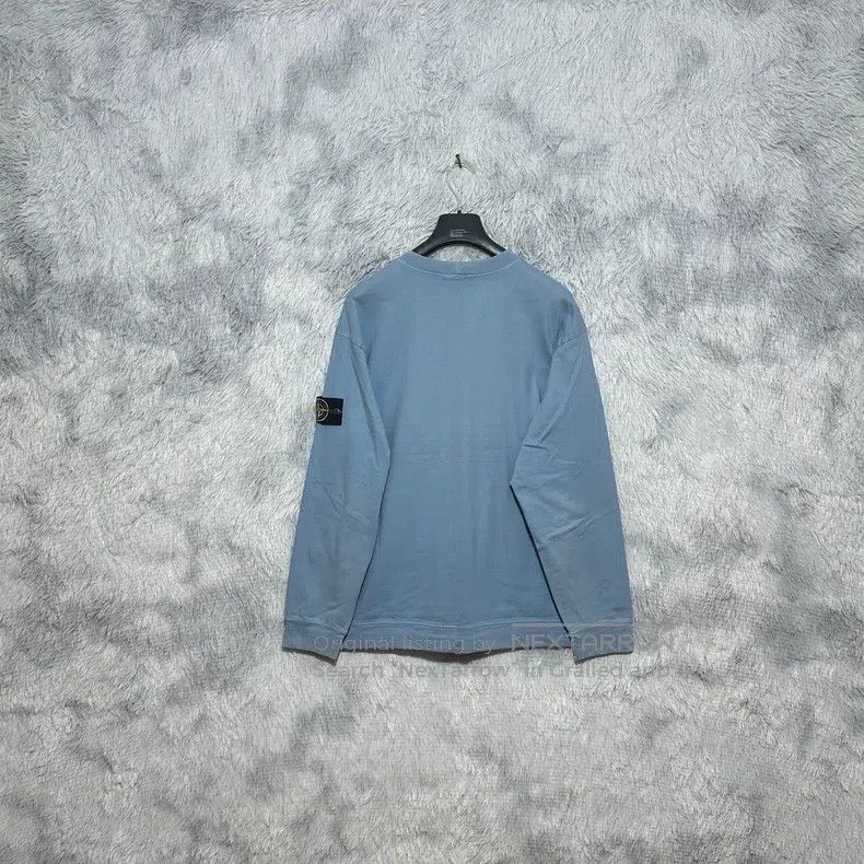 Stone Island Stone Island Round neck sweater basic sweater blue L code Size US L / EU 52-54 / 3 - 2 Thumbnail