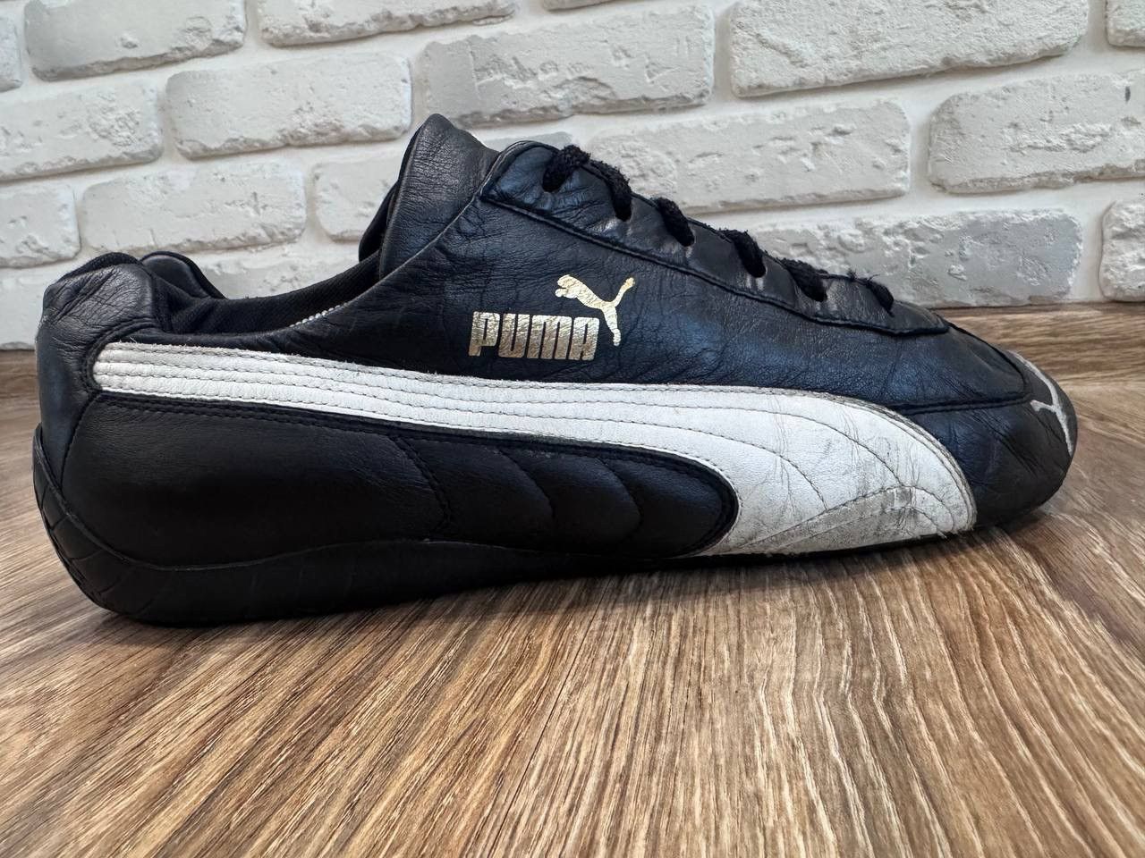 Puma Vintage Puma Speedcat Black Leather Sneakers Size US 11.5 / EU 44-45 - 10 Thumbnail