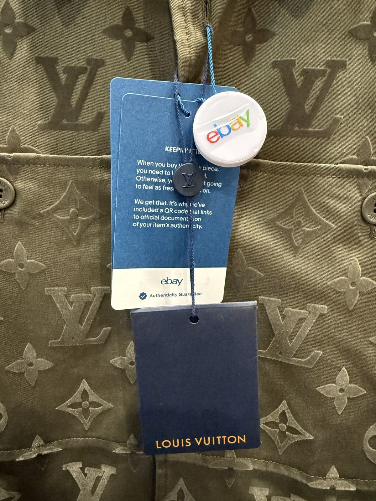 Louis Vuitton Louis Vuitton Olive Monogram Overshirt Size US M / EU 48-50 / 2 - 4 Thumbnail