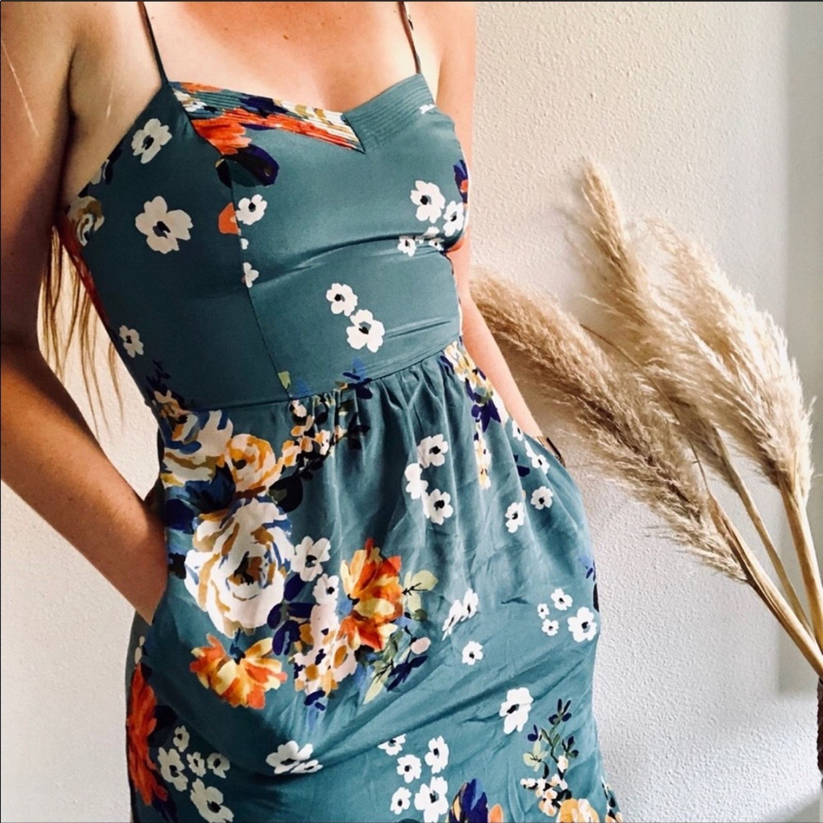 Anthropologie ANTHROPOLOGIE Soeurs Floral Spaghetti Strap Mini Dress 0 Size XS / US 0-2 / IT 36-38 - 6 Thumbnail