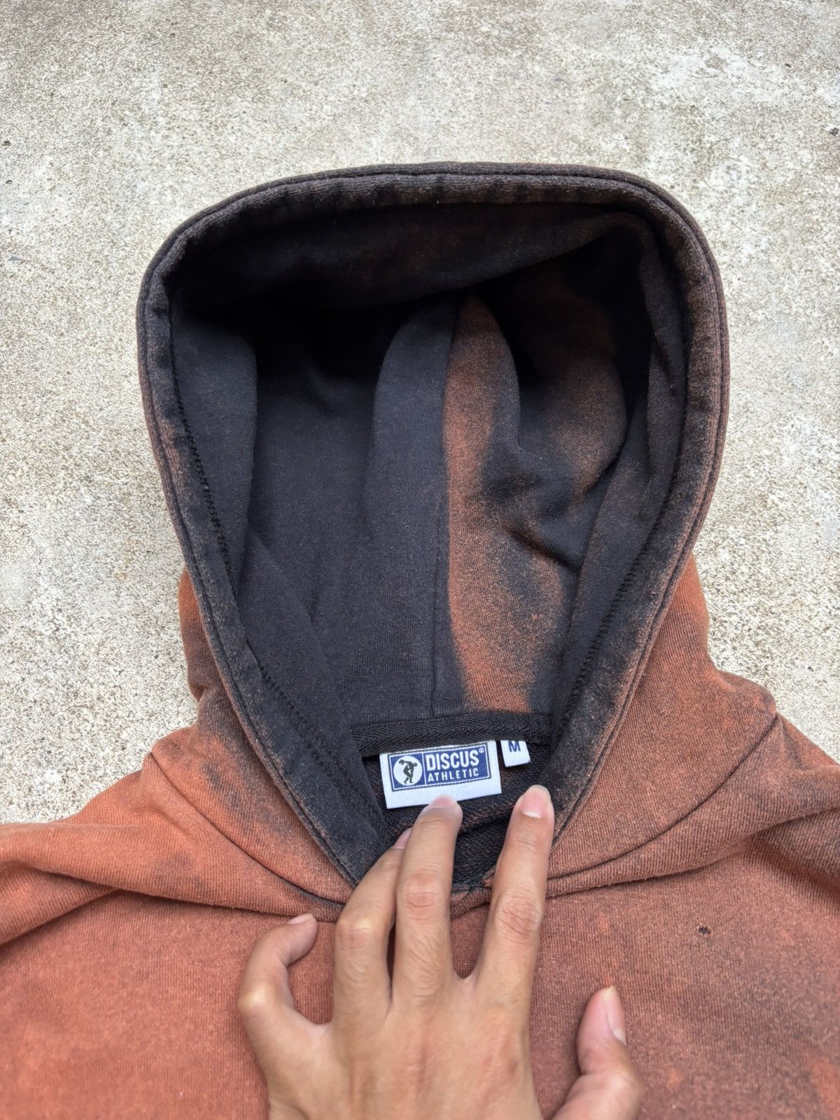 Vintage Custom Distressed Discus Hoodie Size US S / EU 44-46 / 1 - 3 Thumbnail