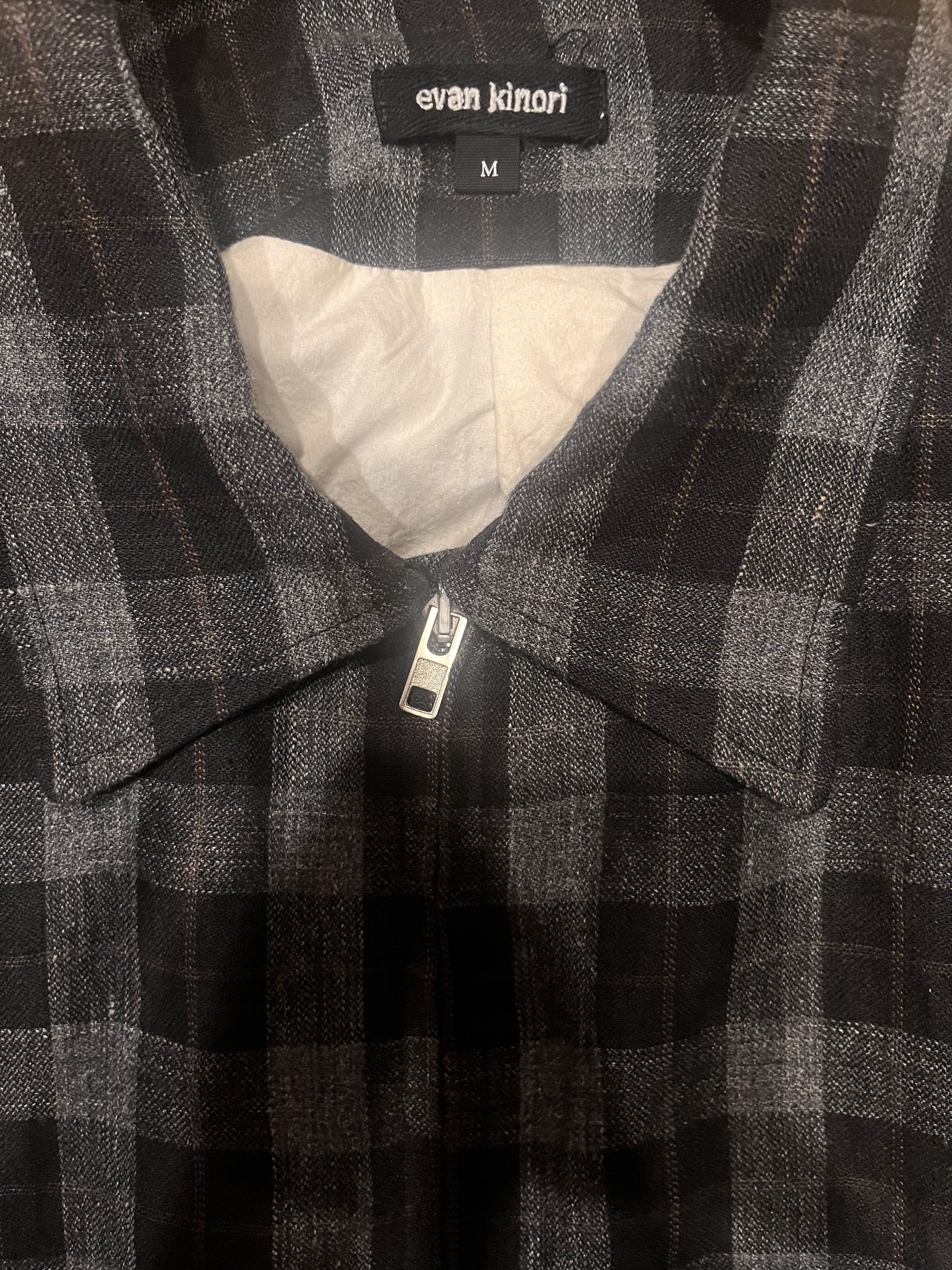 Zip Jacket Two - Yarn Dyed Linen Check, Men's (Size M) — image 2 of 4