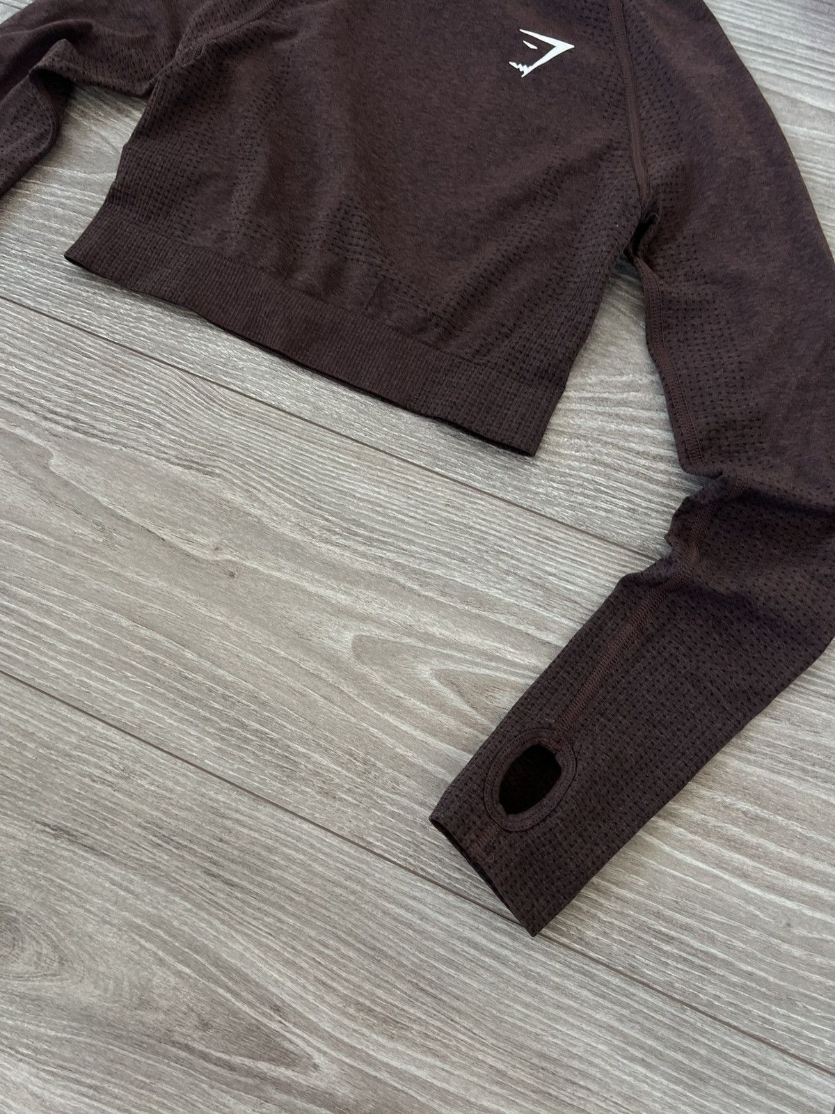 Gymshark ‼️Gymshark Womans Long Sleeve Onyx Straight Fit Gym Top‼️ Size S / US 4 / IT 40 - 13 Thumbnail