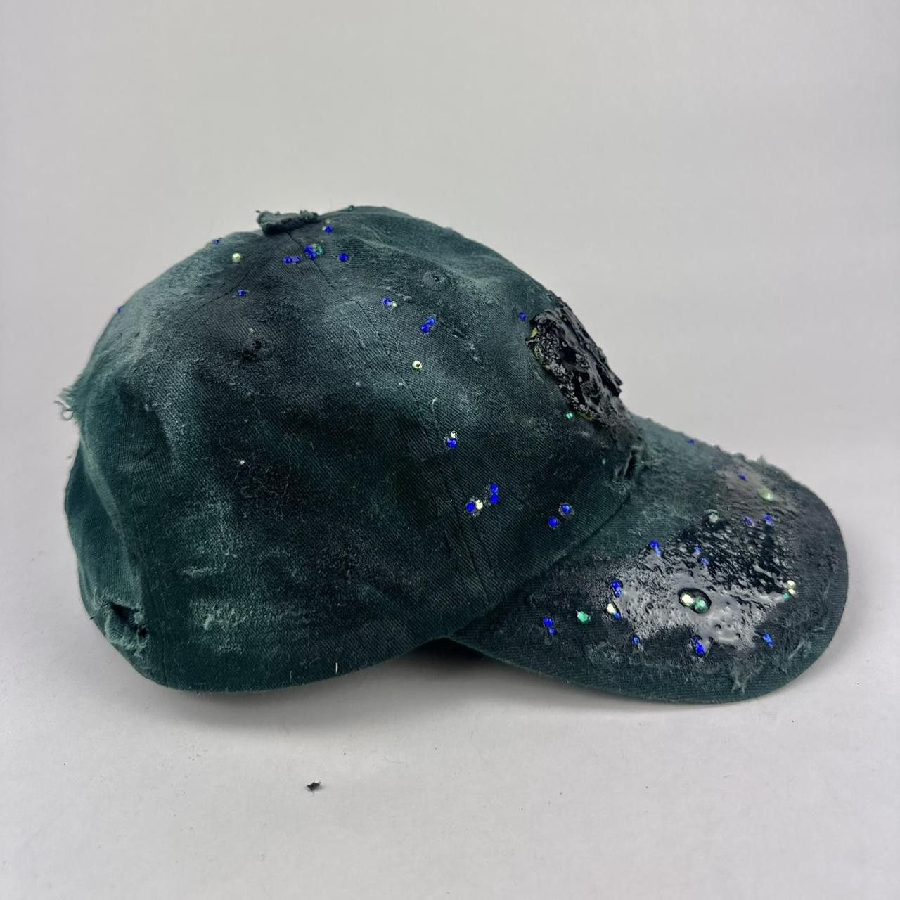 Other ASTROBOI* '818' Green Rhinestone Resin Hat Size ONE SIZE - 5 Thumbnail