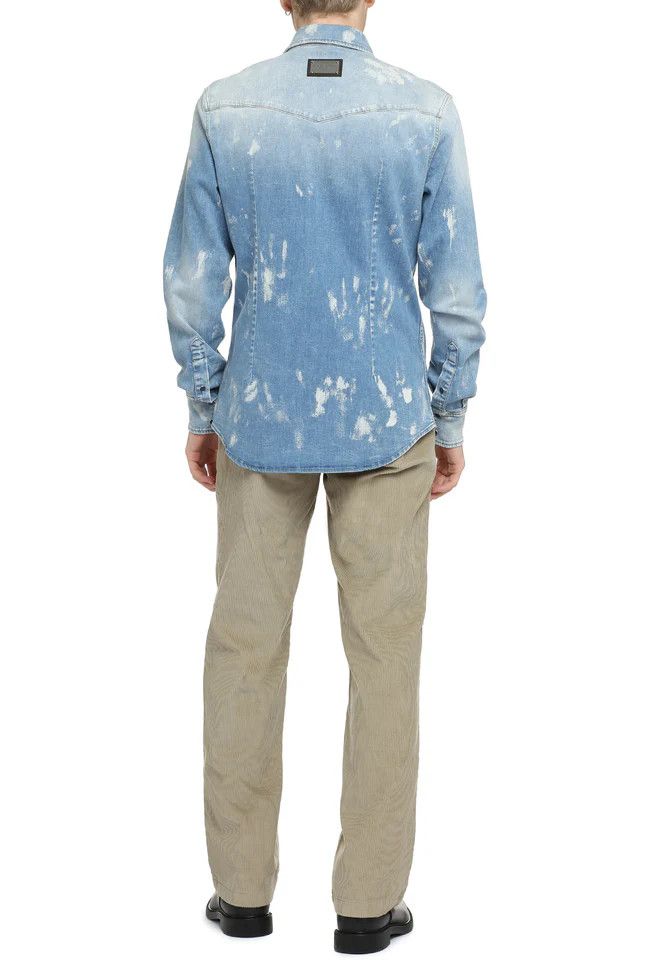 Dolce & Gabbana o1y0125 Denim Shirt in Blue Size US M / EU 48-50 / 2 - 4 Thumbnail