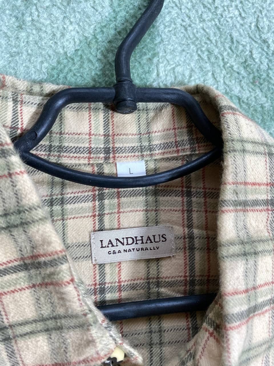 Other Flannel Shirt Vintage Cropped Button Up 90s 80 Size US L / EU 52-54 / 3 - 2 Thumbnail