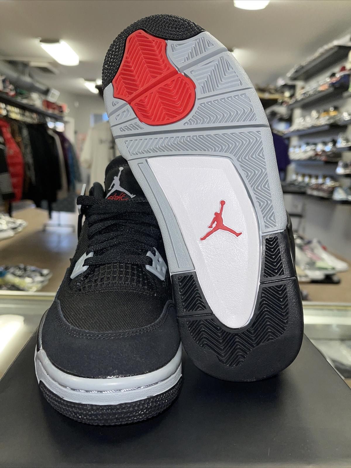 Jordan Brand Size 5Y/6.5W - Jordan 4 SE Black Canvas 4s DV0553-006 Size US 5 / EU 37 - 5 Thumbnail