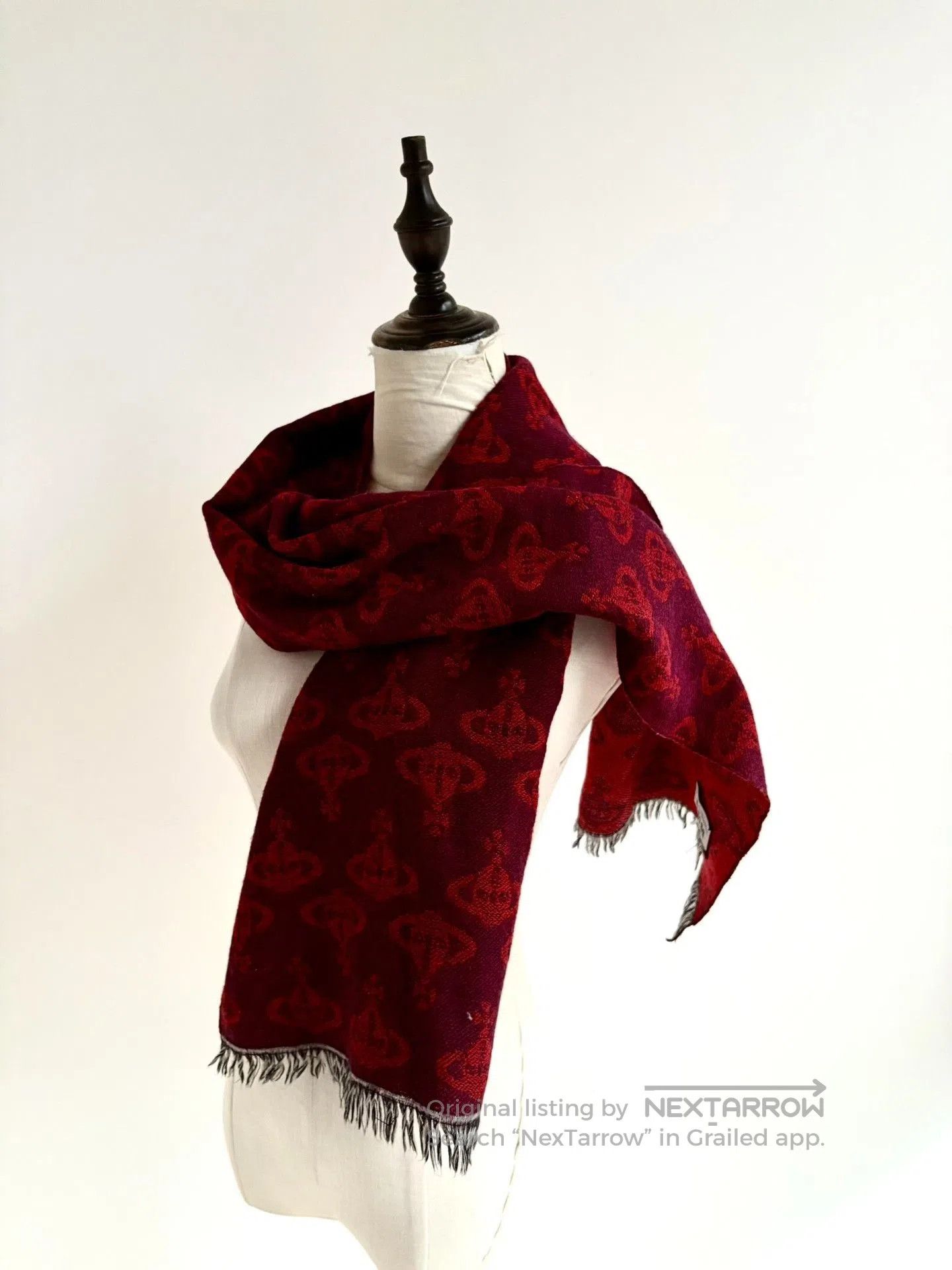 Vivienne Westwood Vivienne Westwood Vintage Red Saturn Scarf. Size ONE SIZE - 3 Thumbnail