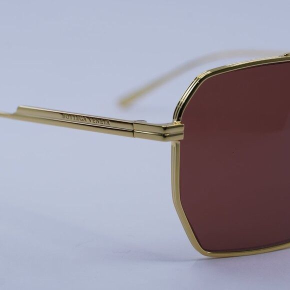 Bottega Veneta 🕶️ New Bottega Veneta BV1012S 005 Sunglasses - Gold Frame Size ONE SIZE - 10 Thumbnail
