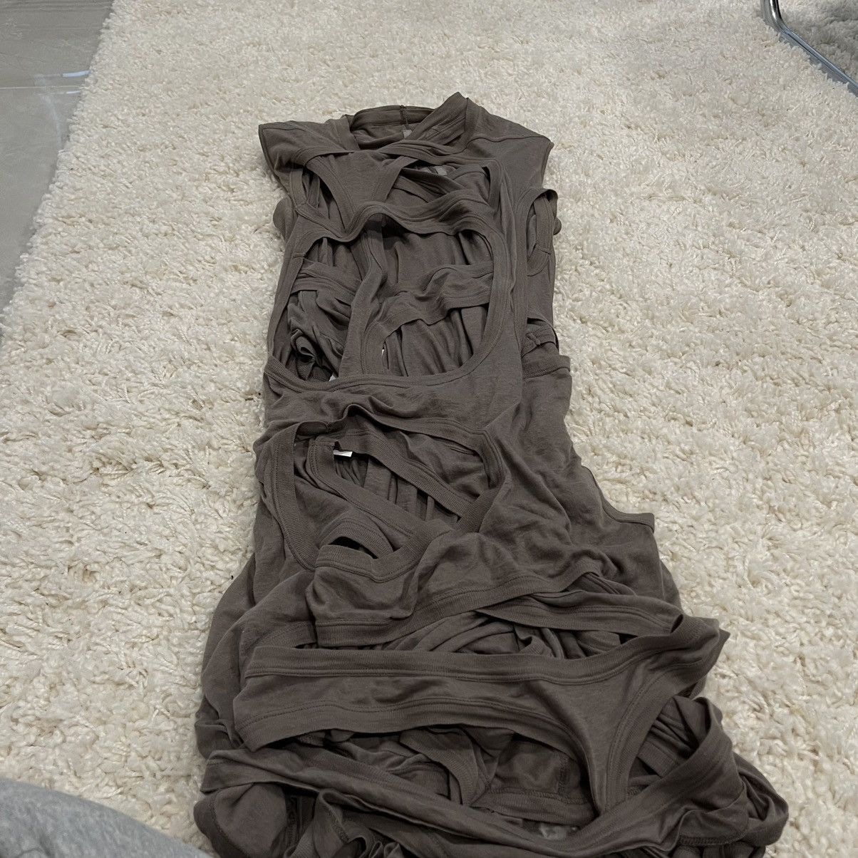 Rick Owens Rick Owens Babel SS19 Mega Membrane Holes Dress–Runway Piece Size M / US 6-8 / IT 42-44 - 4 Thumbnail