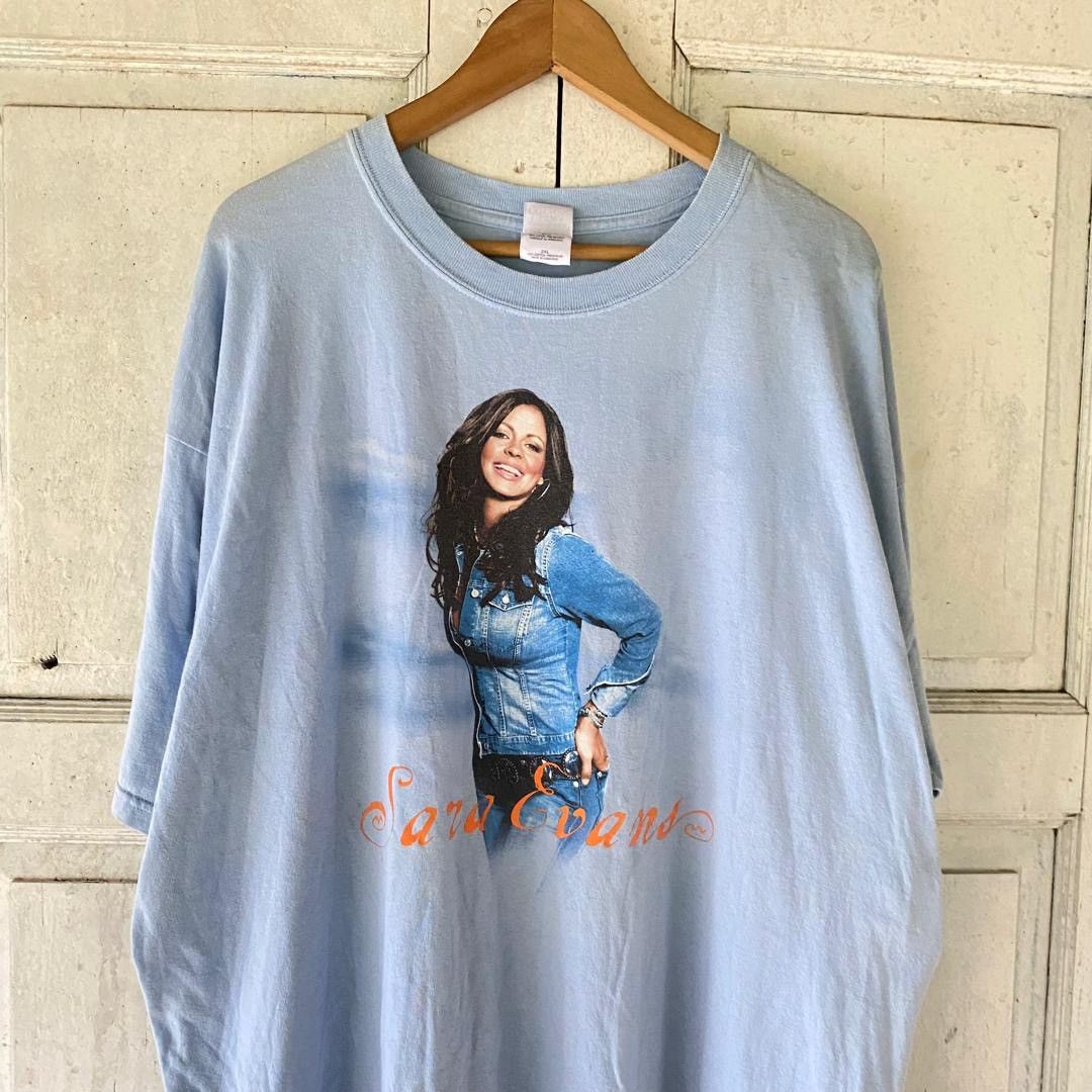 Band Tees Thrashed Sara Evans American Singer Tee Size US XXL / EU 58 / 5 - 2 Thumbnail