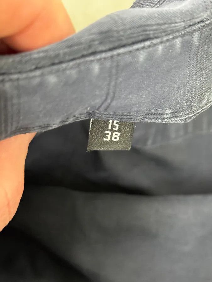 Givenchy Givenchy Navy Checkered Classic Shirt Size US S / EU 44-46 / 1 - 9 Thumbnail