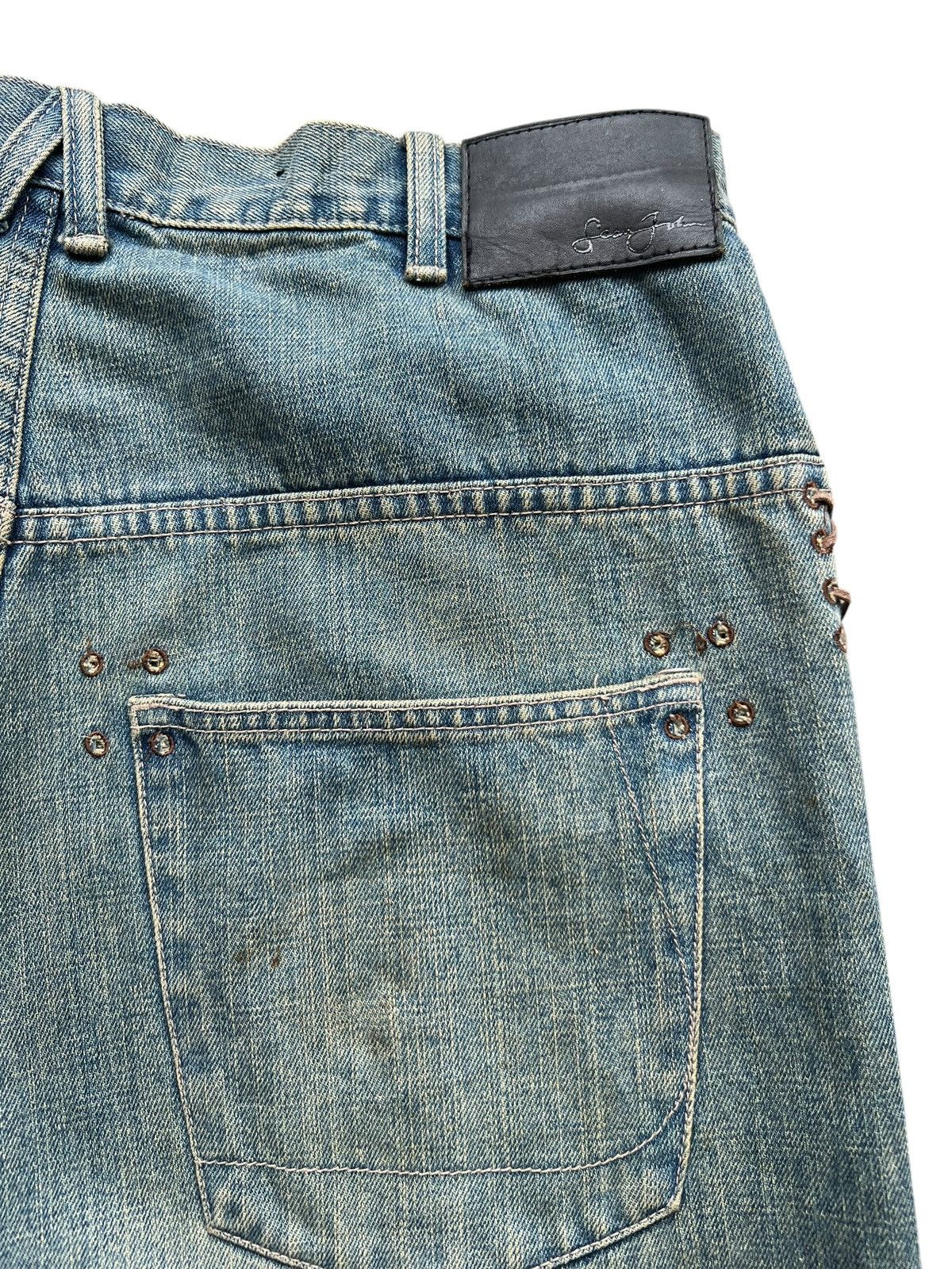 Sean John 2000s Sean John Distressed Sandwash Baggy Denim Jeans 34x31 Size US 34 / EU 50 - 8 Thumbnail