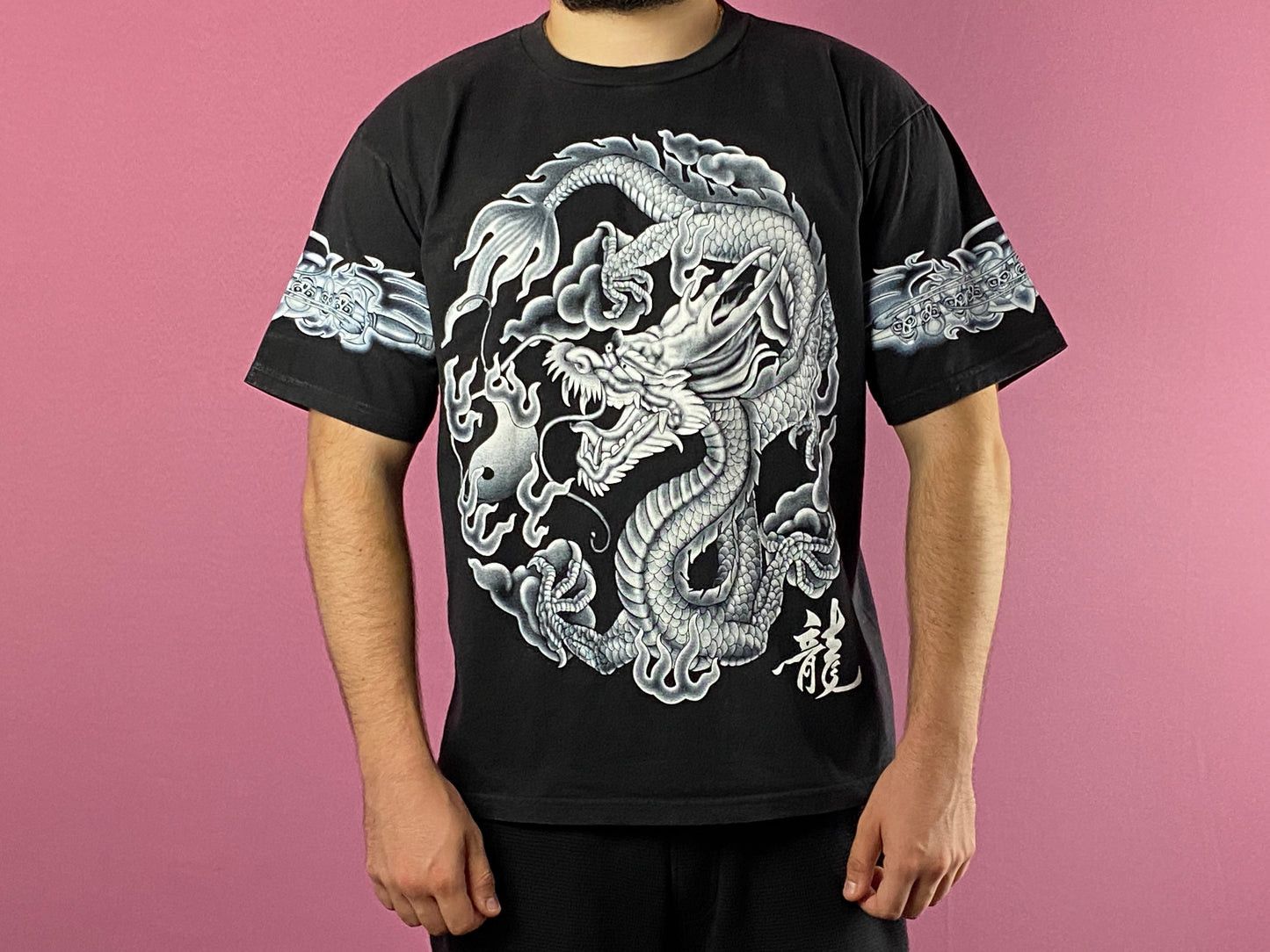 Vintage Red Rock of the T-Shirts Vintage Men's Chineese Dragon Size US L / EU 52-54 / 3 - 3 Thumbnail