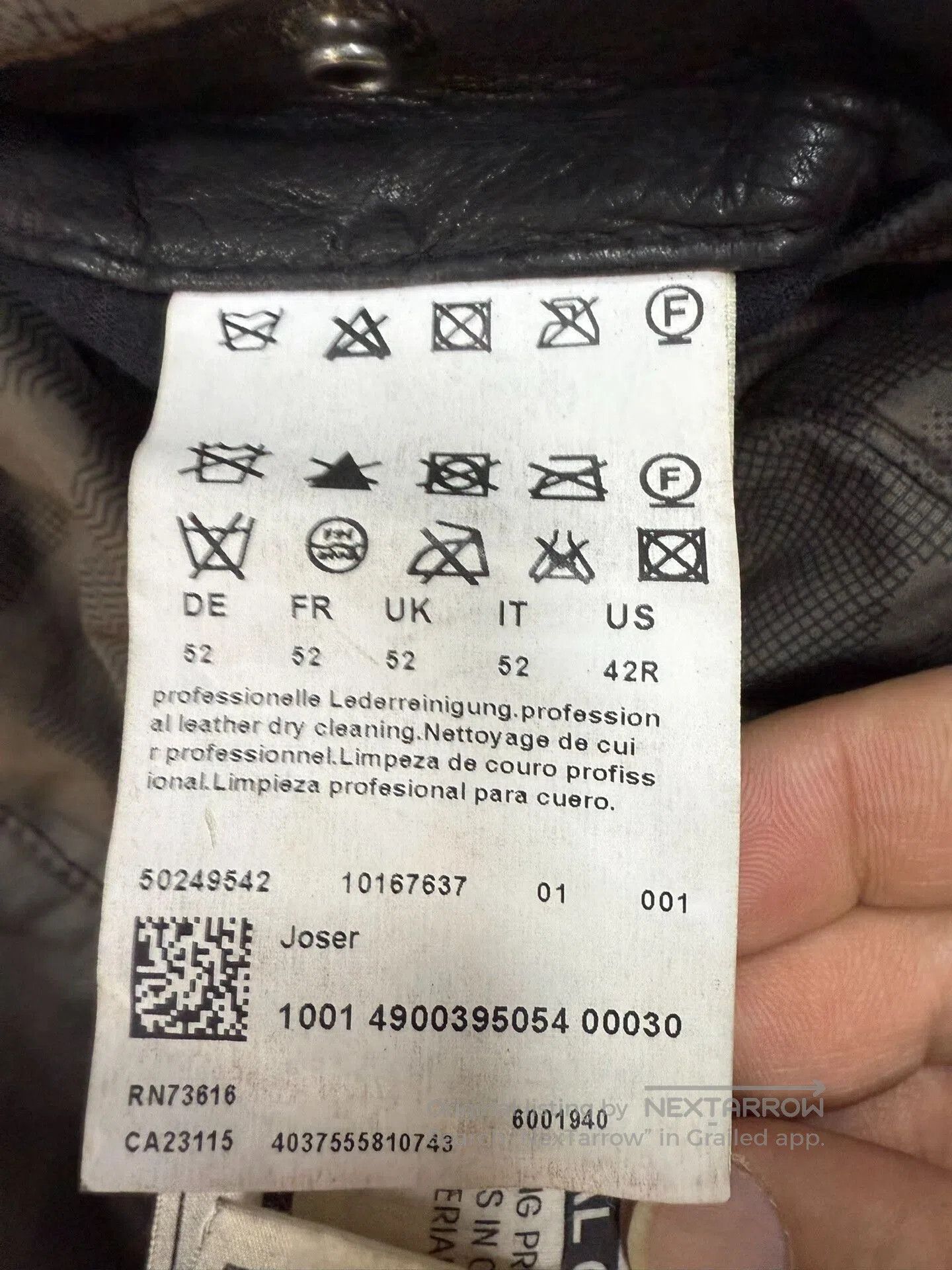 Hugo Boss Hugo Boss Lambskin Leather Jacket. Size US L / EU 52-54 / 3 - 5 Thumbnail