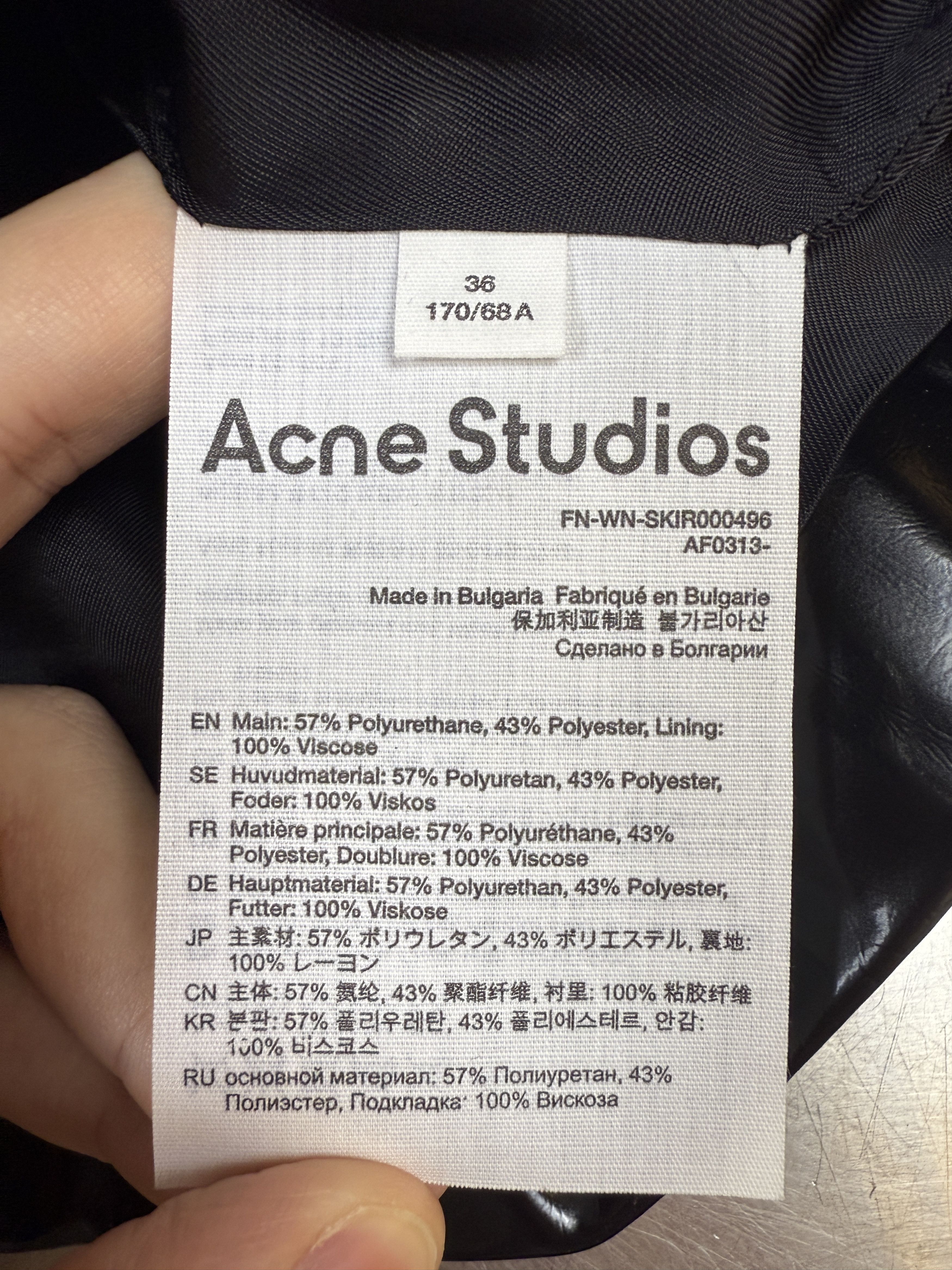 Acne Studios $450 Acne Studios Zip Mini Skirt Size 27" / US 4 / IT 40 - 10 Thumbnail
