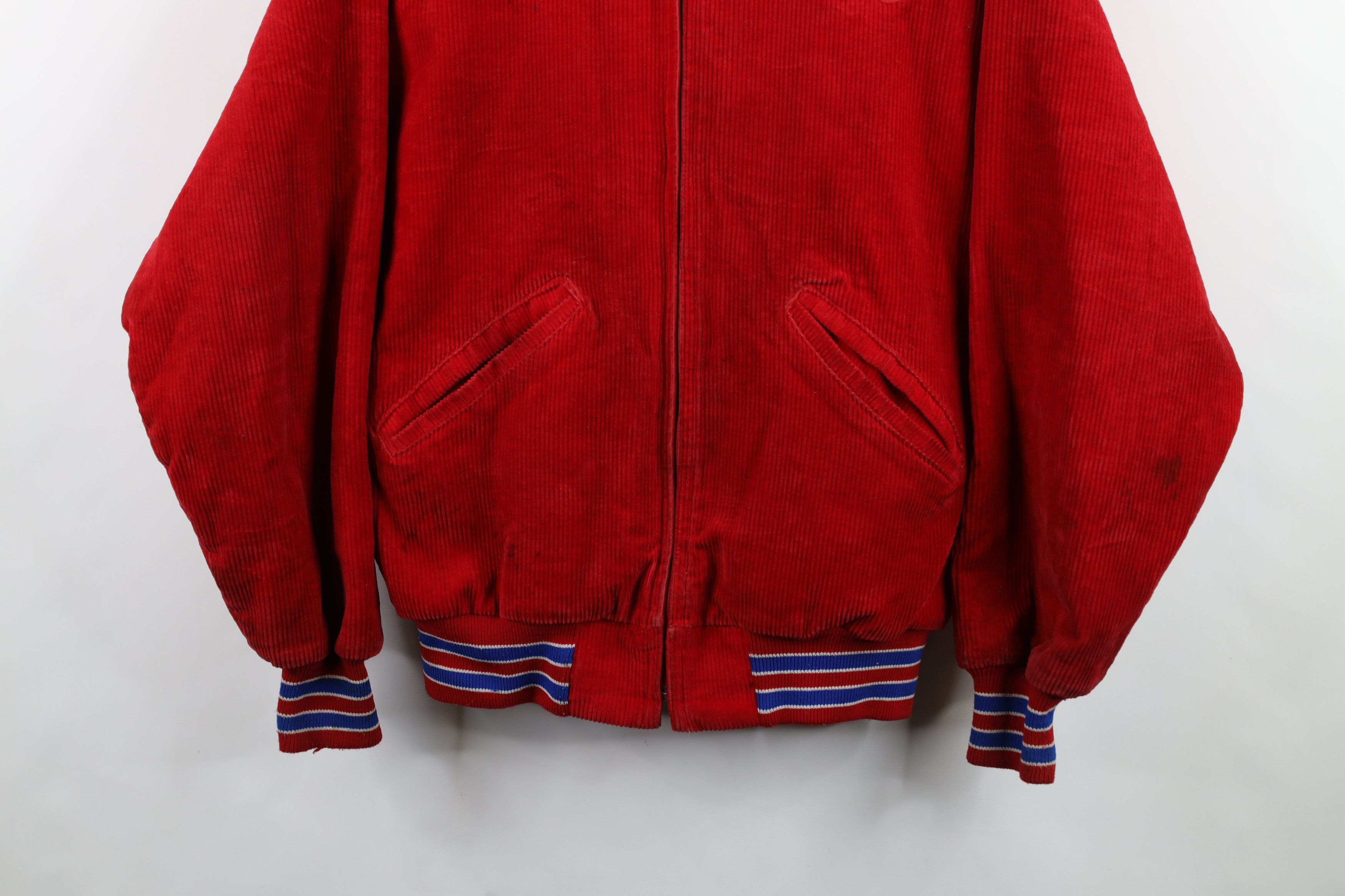 Vintage Vintage 80s All American Cheerleader Corduroy Jacket USA Size XXL / US 16-18 / IT 52-54 - 3 Thumbnail