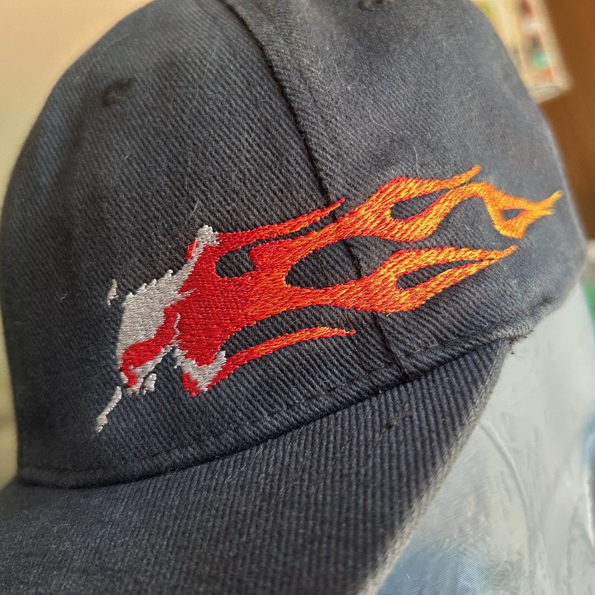 Oakley vintage Oakley Flame Skull cap (rare) Size ONE SIZE - 10 Thumbnail