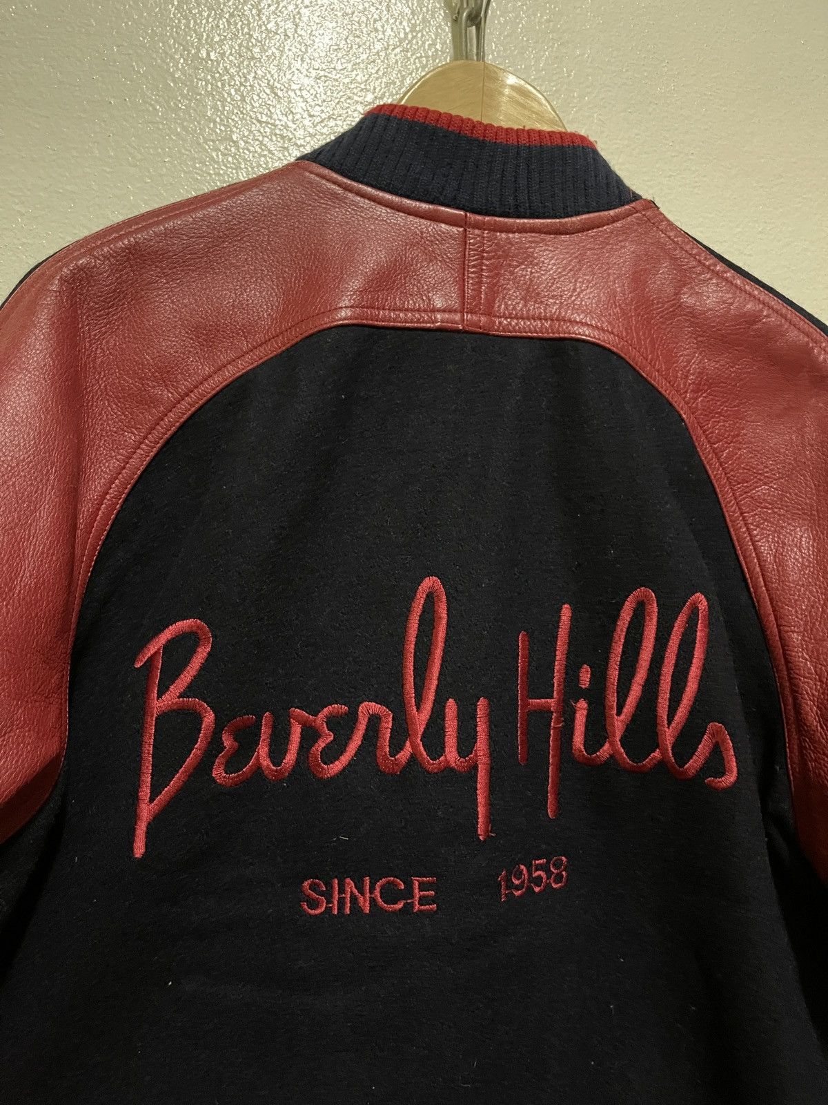 Vintage Beverly Hills Varsity Leather Jacket Size US M / EU 48-50 / 2 - 13 Thumbnail