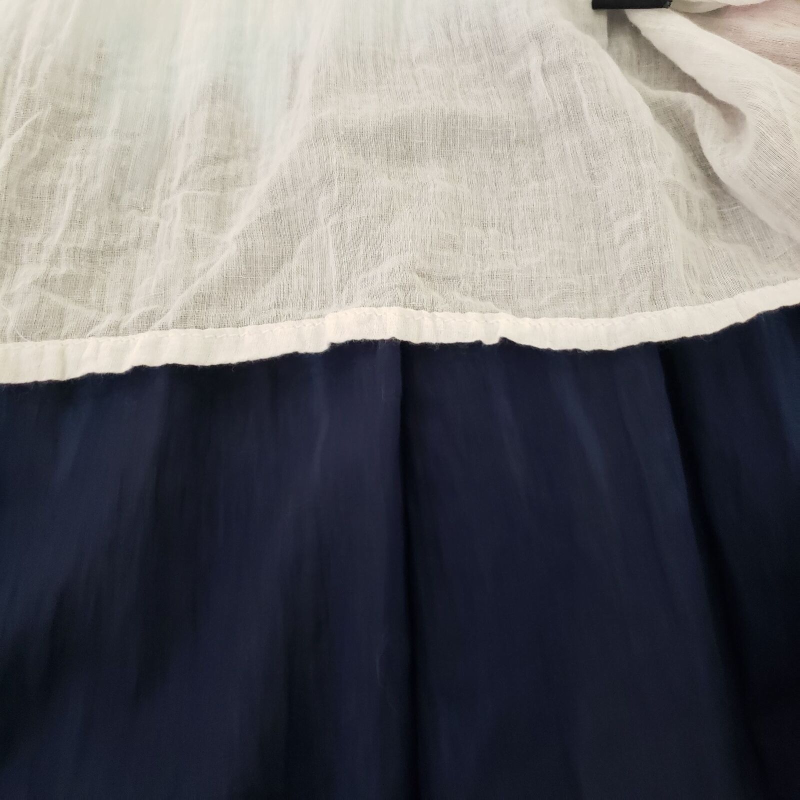 Designer Chaudry Midi Skirt Womens Size Medium Blue Floral Boho Light Size 32" / US 10 / IT 46 - 14 Thumbnail