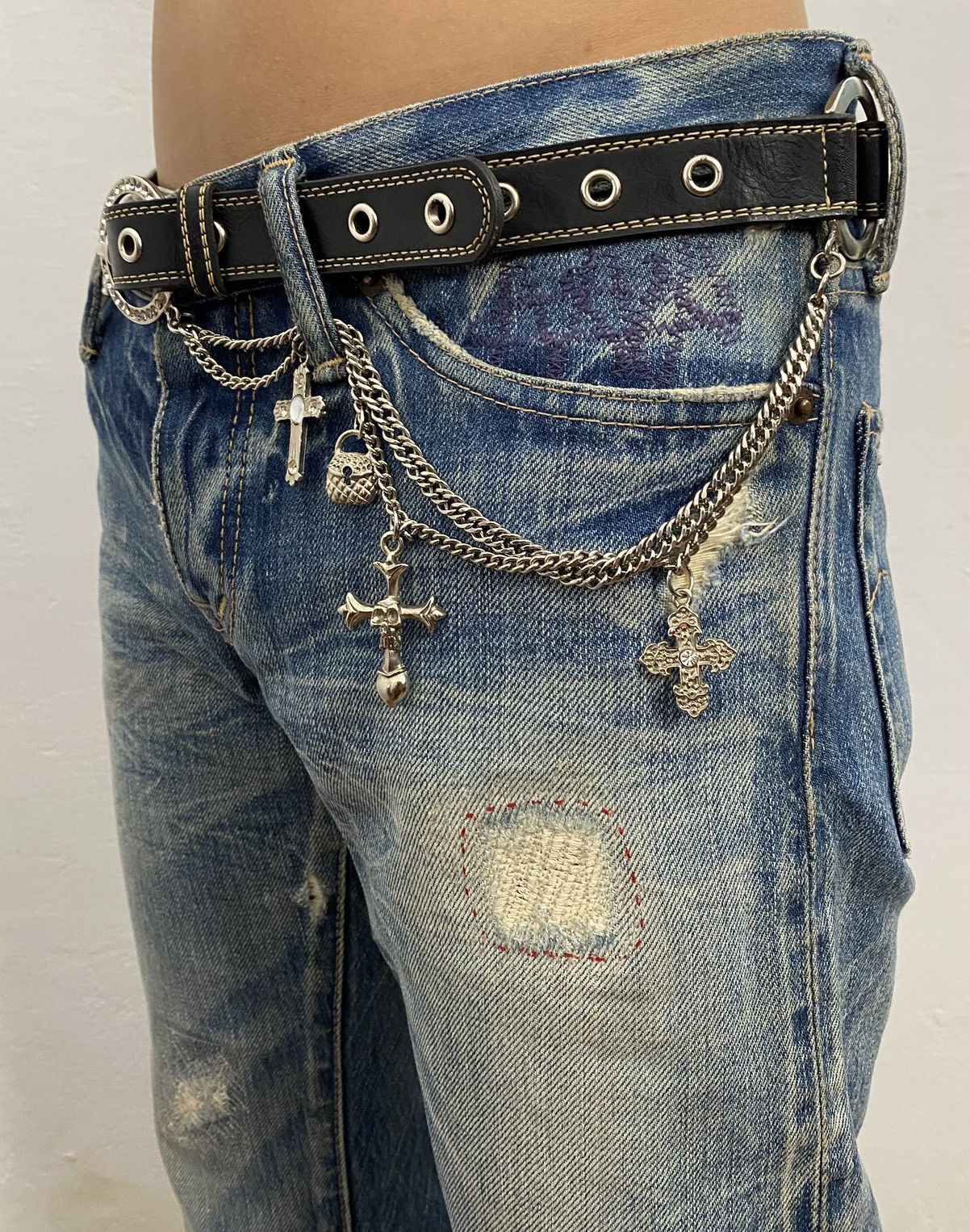 If Six Was Nine × Japanese Brand × Le Grande Bleu (L.G.B.) Ringer chain belt i6w9 style Size ONE SIZE - 4 Thumbnail