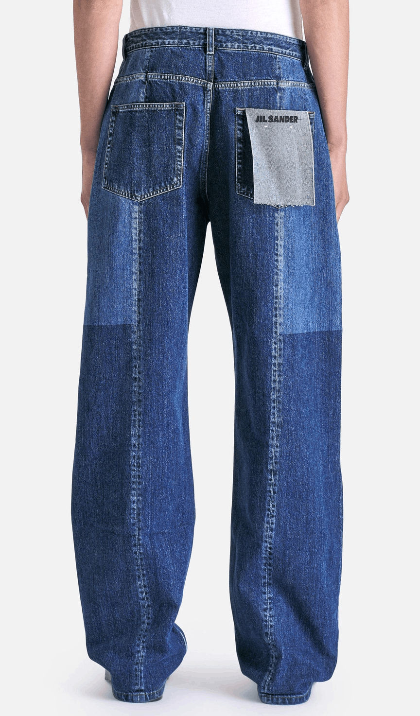 Jil Sander Jil Sander+ Patchwork Straight-Leg Jeans Size US 32 / EU 48 - 2 Thumbnail