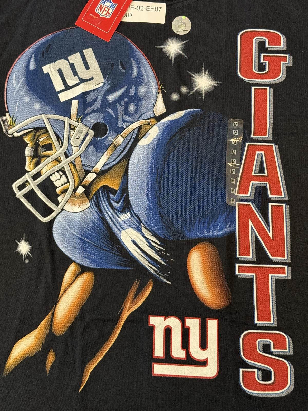 Designer Y2K NFL New York Giants T-shirt Art Big Face Carttoon Tee M Size US M / EU 48-50 / 2 - 3 Thumbnail