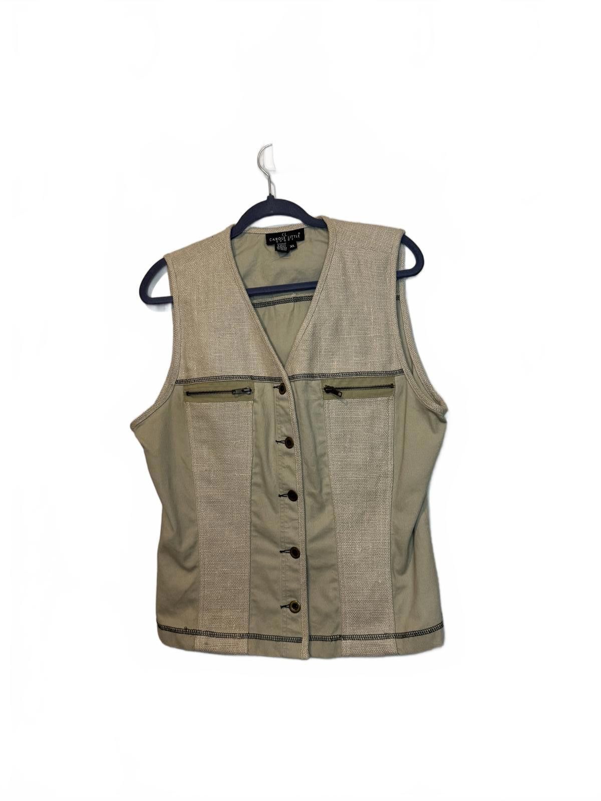 Designer Carole Little Sport Retro Women's Sleeveless Vest - XL Size XL / US 12-14 / IT 48-50 - 3 Thumbnail