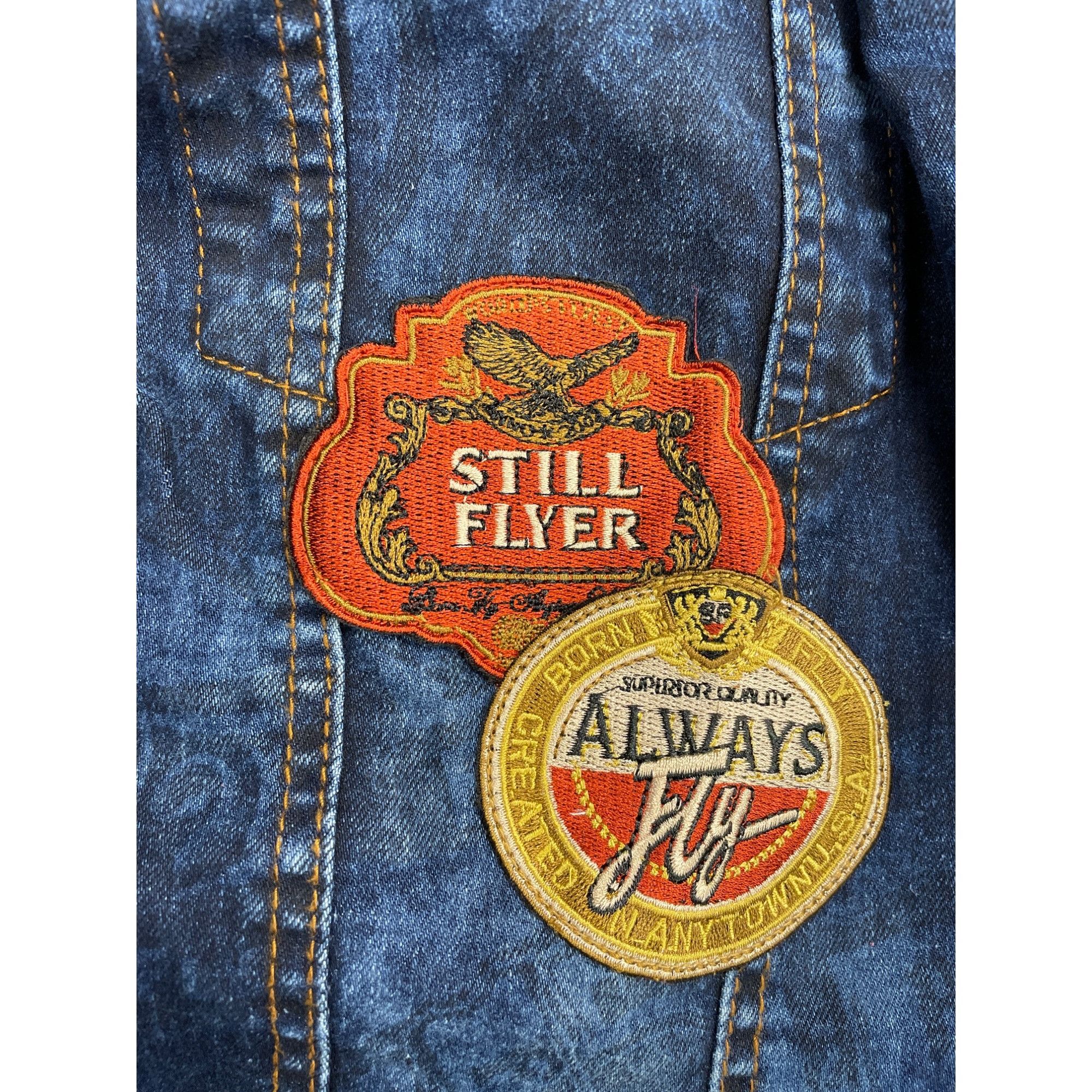 Born Fly Born Fly Men's Jean Jacket Size 3X, NWT SKU 1062 Size US XXL / EU 58 / 5 - 4 Thumbnail