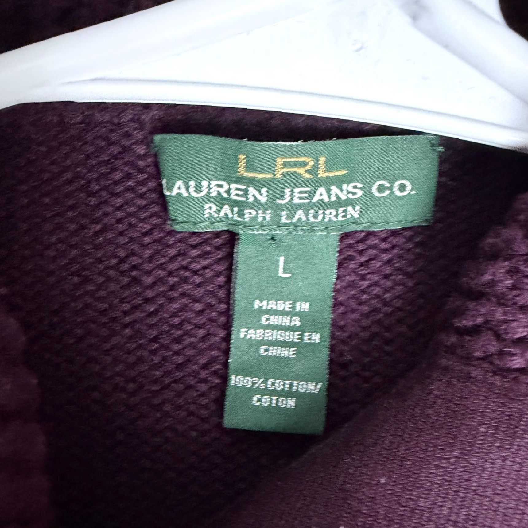 Ralph Lauren Lauren Ralph Lauren Sweater Womens Large Purple Collared Toggle Knit Pullover Size L / US 10 / IT 46 - 5 Thumbnail