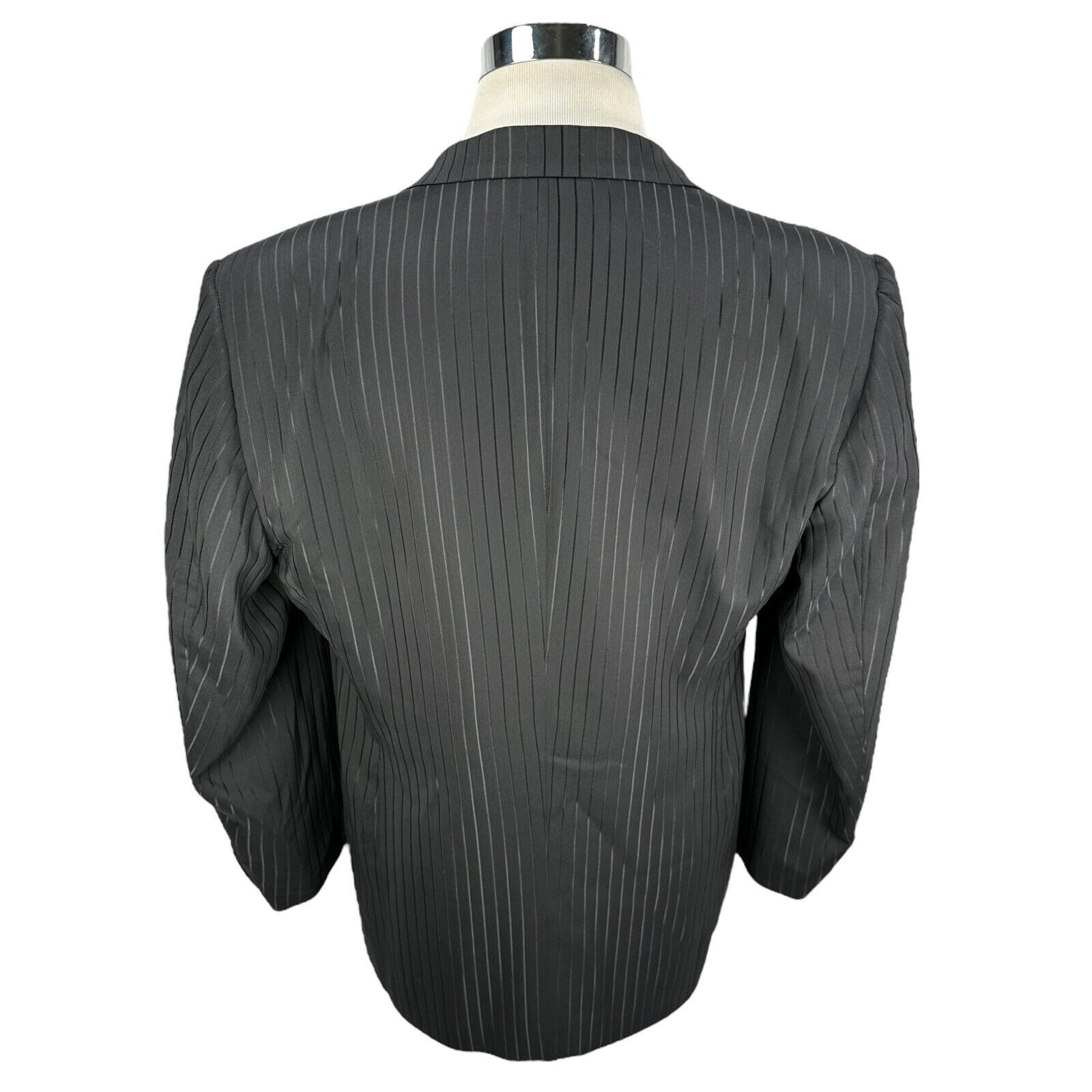 Belvest Belvest Blazer Jacket Men 44R Black Wool Tuxedo Peak Lapel Size 44R - 6 Thumbnail
