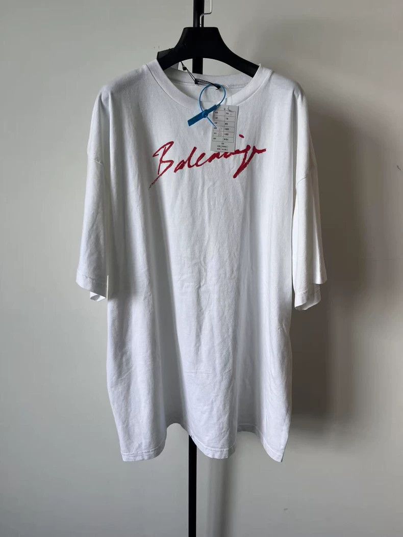Balenciaga Balenciaga Letter Print Cotton T-Shirt - dmc Size US M / EU 48-50 / 2 - 1 Thumbnail