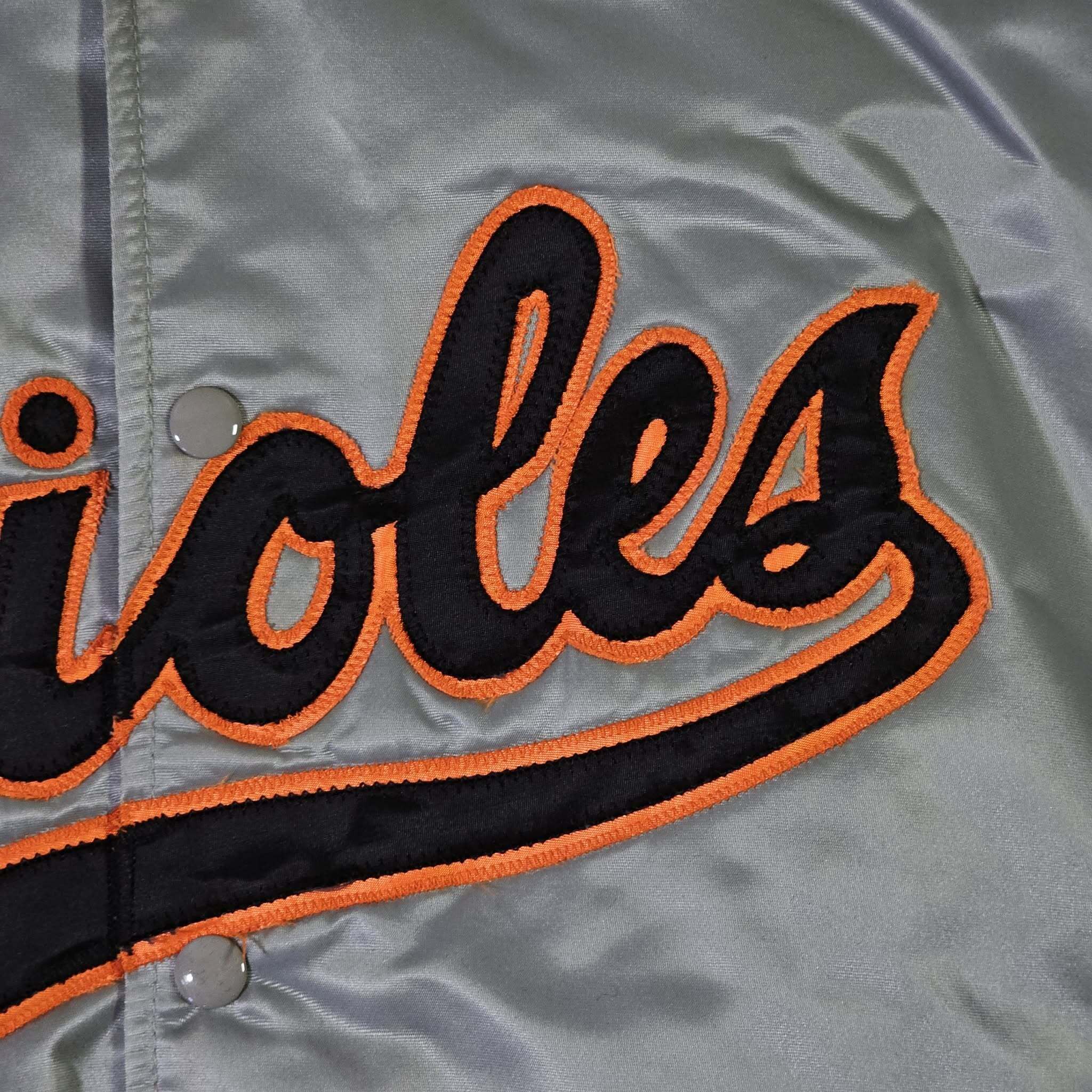 MLB Baltimore Orioles Vintage 80s Felco Satin Bomber Jacket Size US XL / EU 56 / 4 - 6 Thumbnail