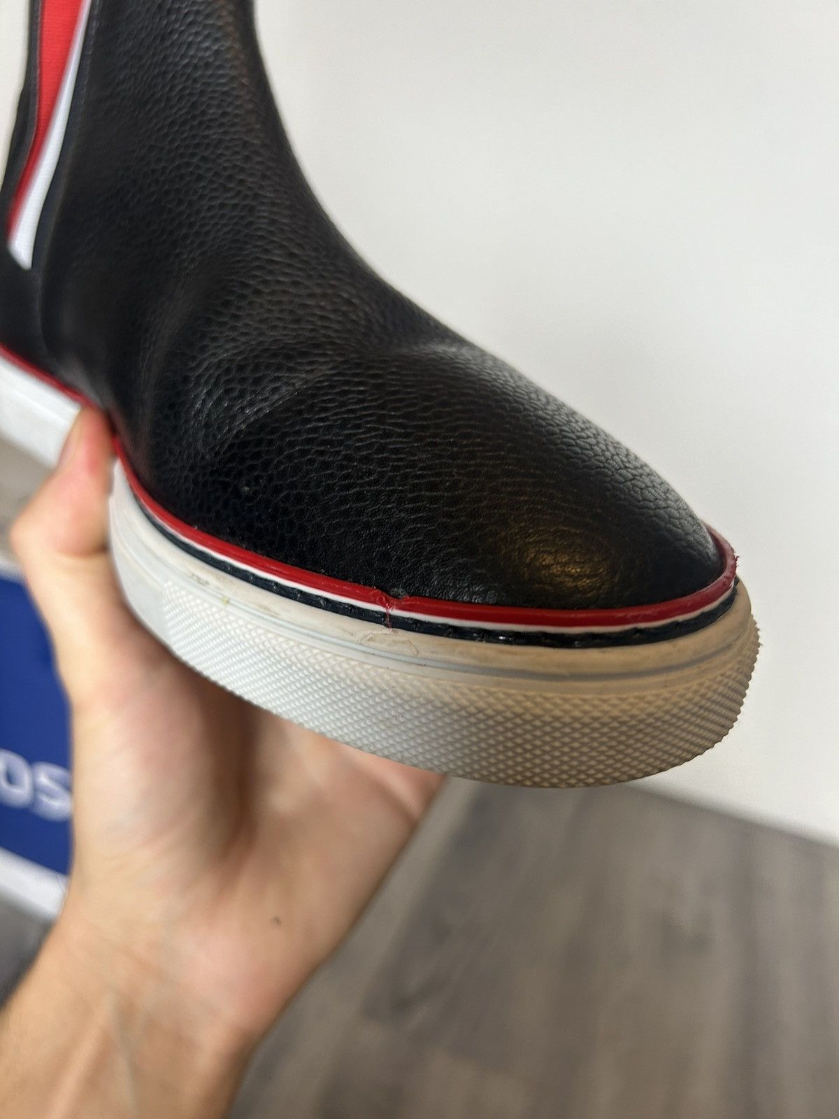 Thom Browne Thom Browne Black Leather Chelsea Boots - Size EU 42 Size US 9 / EU 42 - 7 Thumbnail