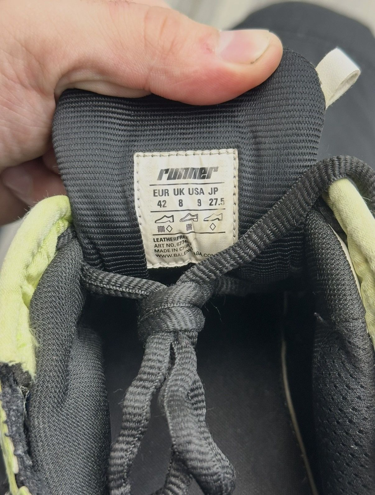 Balenciaga Balenciaga Runner - Green/Black/Silver Size US 9 / EU 42 - 7 Thumbnail