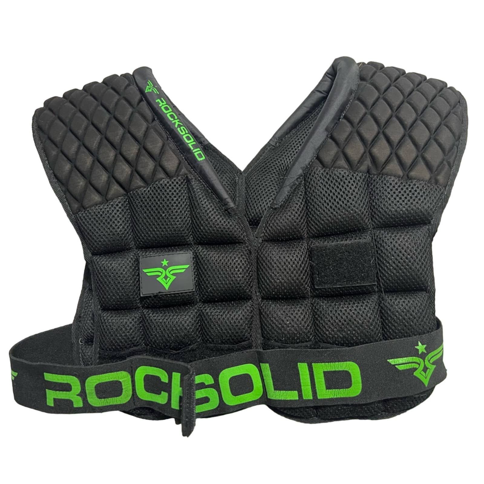 Rock Solid offers Soft Shell Flag Football Shoulder Pads Size Large Black Vest