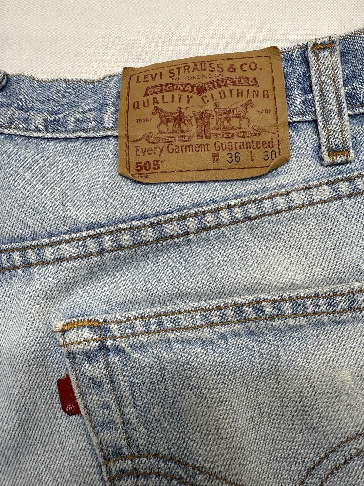 Levi's Vintage 90s Levi's Blank Tag 505 Men's Jeans Size US 36 / EU 52 - 7 Thumbnail