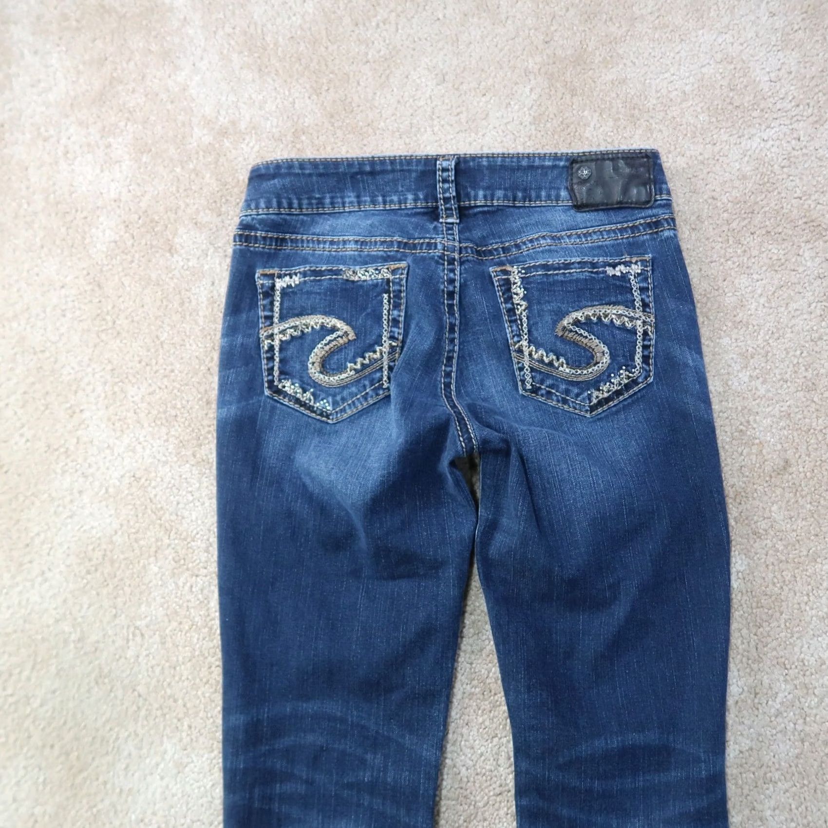 Silver Jeans Co. Silver Jeans Suki Bootcut Jeans Women's 28x31 Blue Denim Stretch Slim 5-Pocket Regular Mids Rise Adult Womens Jeans Size 28" / US 6 / IT 42 - 4 Thumbnail