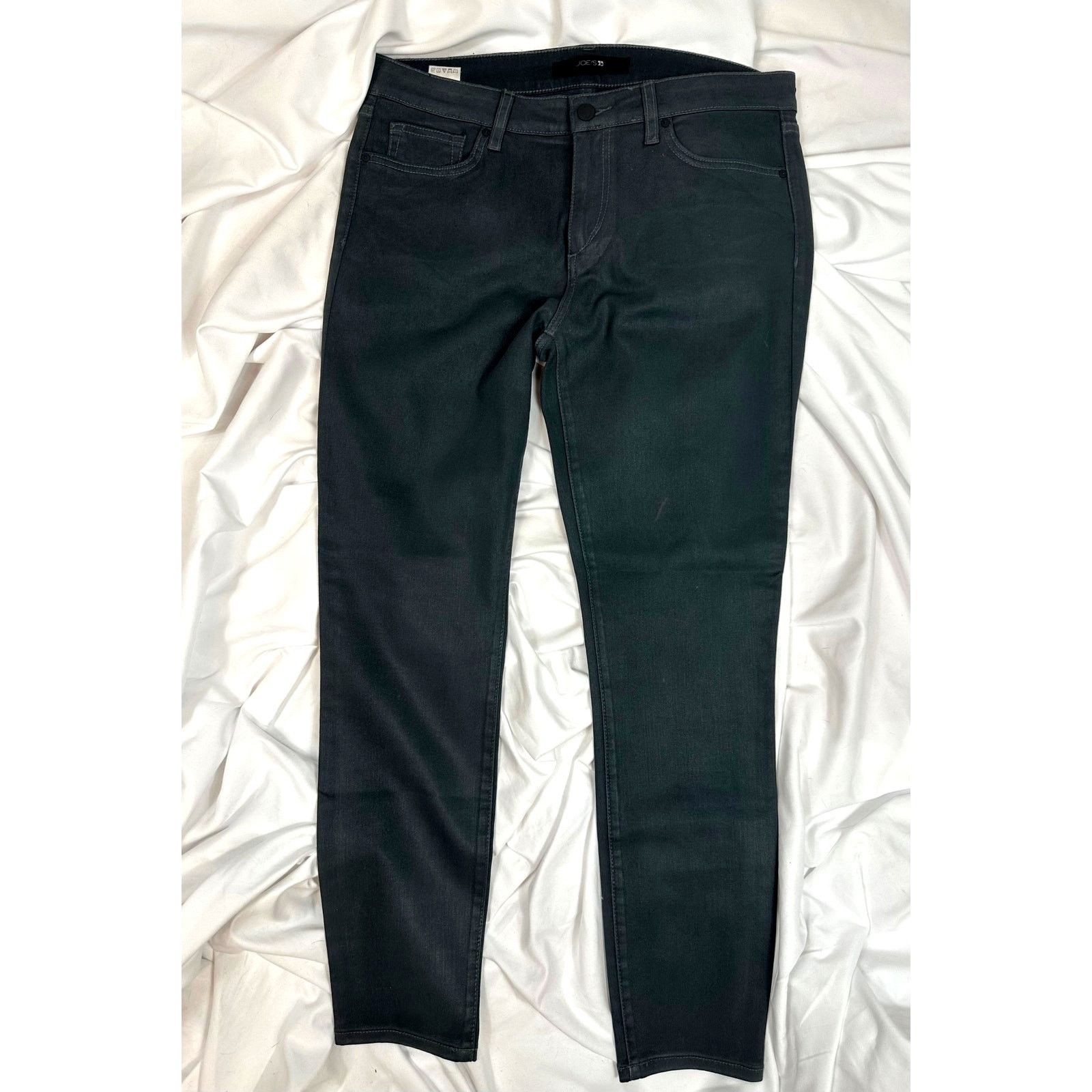 Other Joes Jeans Straight Leg Logo Back Pocket Black 31 Size 31" - 4 Thumbnail