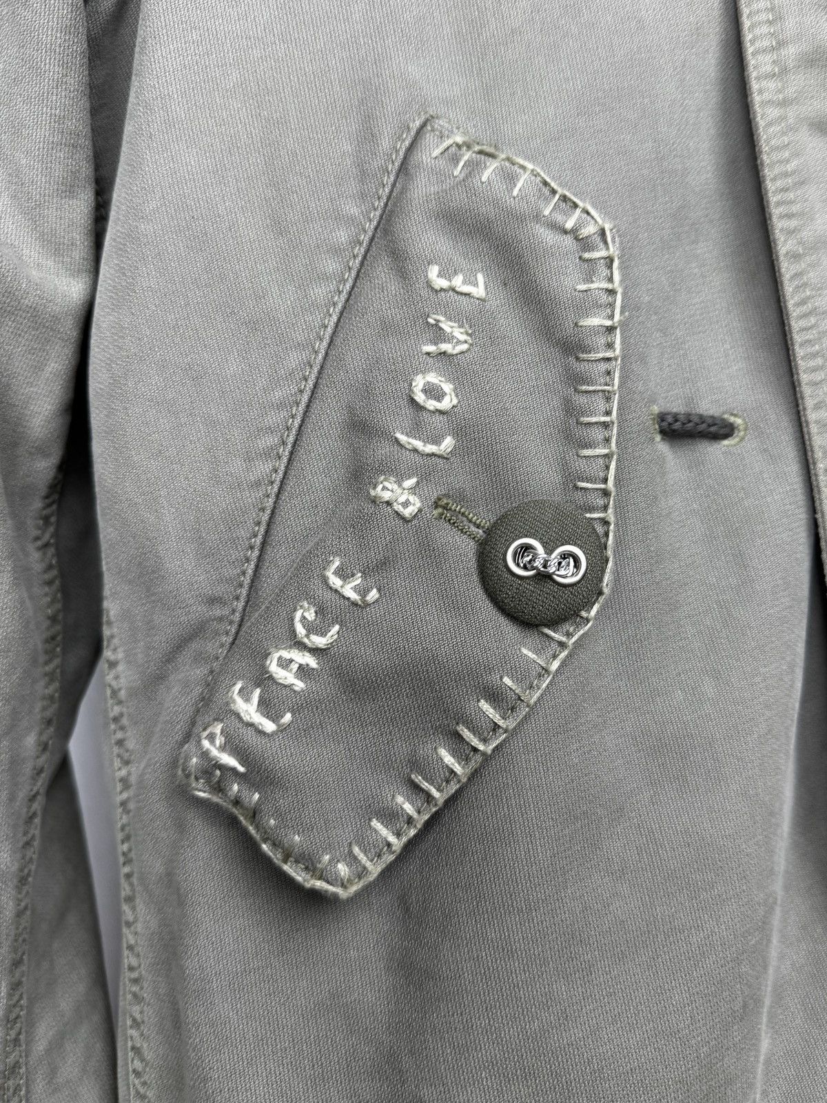 Other History Repeats by Femme Michele R. khaki lined jacket sz 42 Size M / US 6-8 / IT 42-44 - 6 Thumbnail