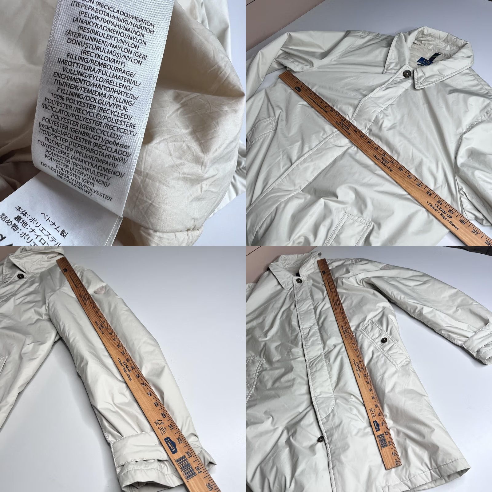 Polo Ralph Lauren Polo Ralph Lauren Coat Mens XL White Insulated Rain Performance Mid Length Size US XL / EU 56 / 4 - 8 Thumbnail