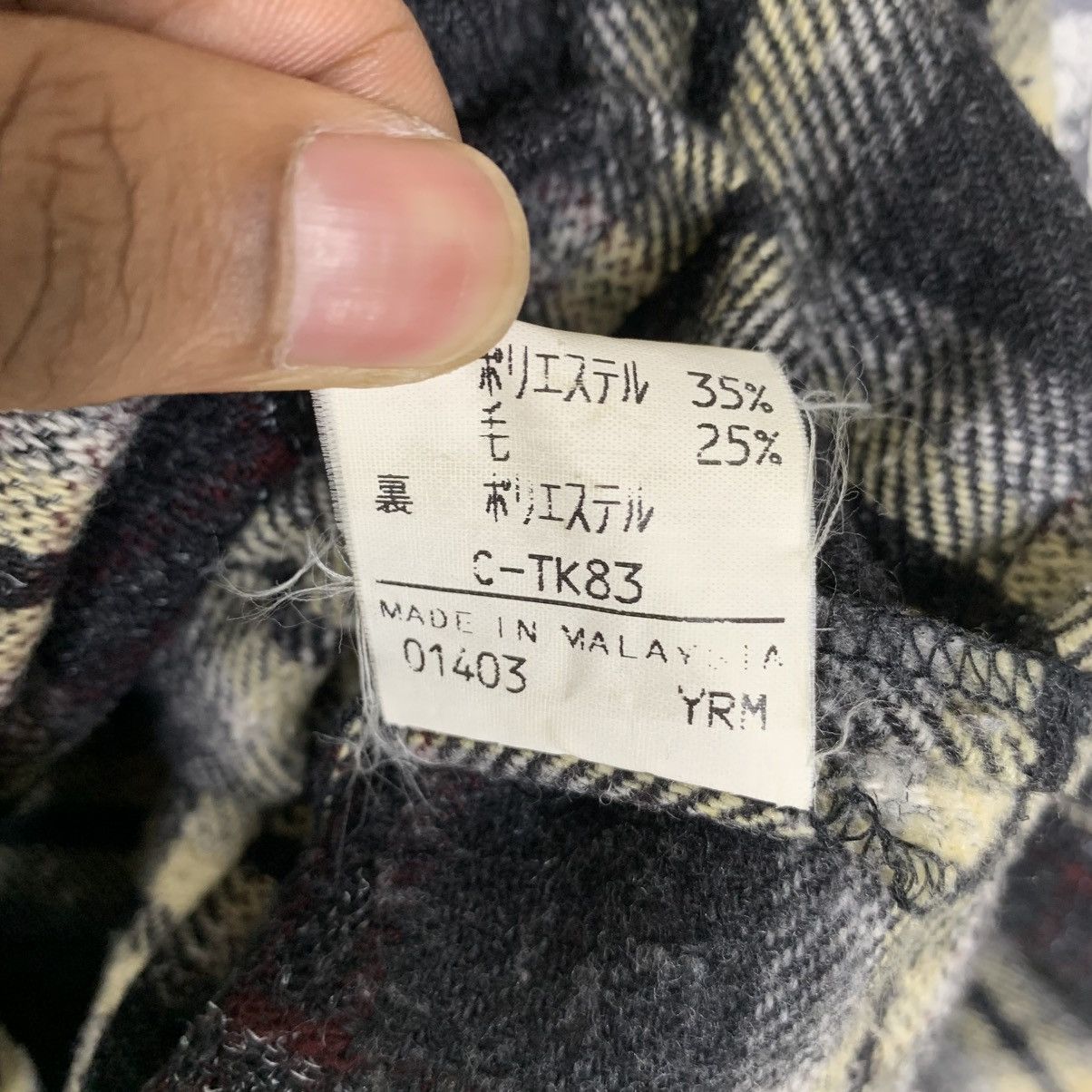 Designer × Vintage Vintage Evex by Krizia Tartan Wool Jacket Size S / US 4 / IT 40 - 11 Thumbnail