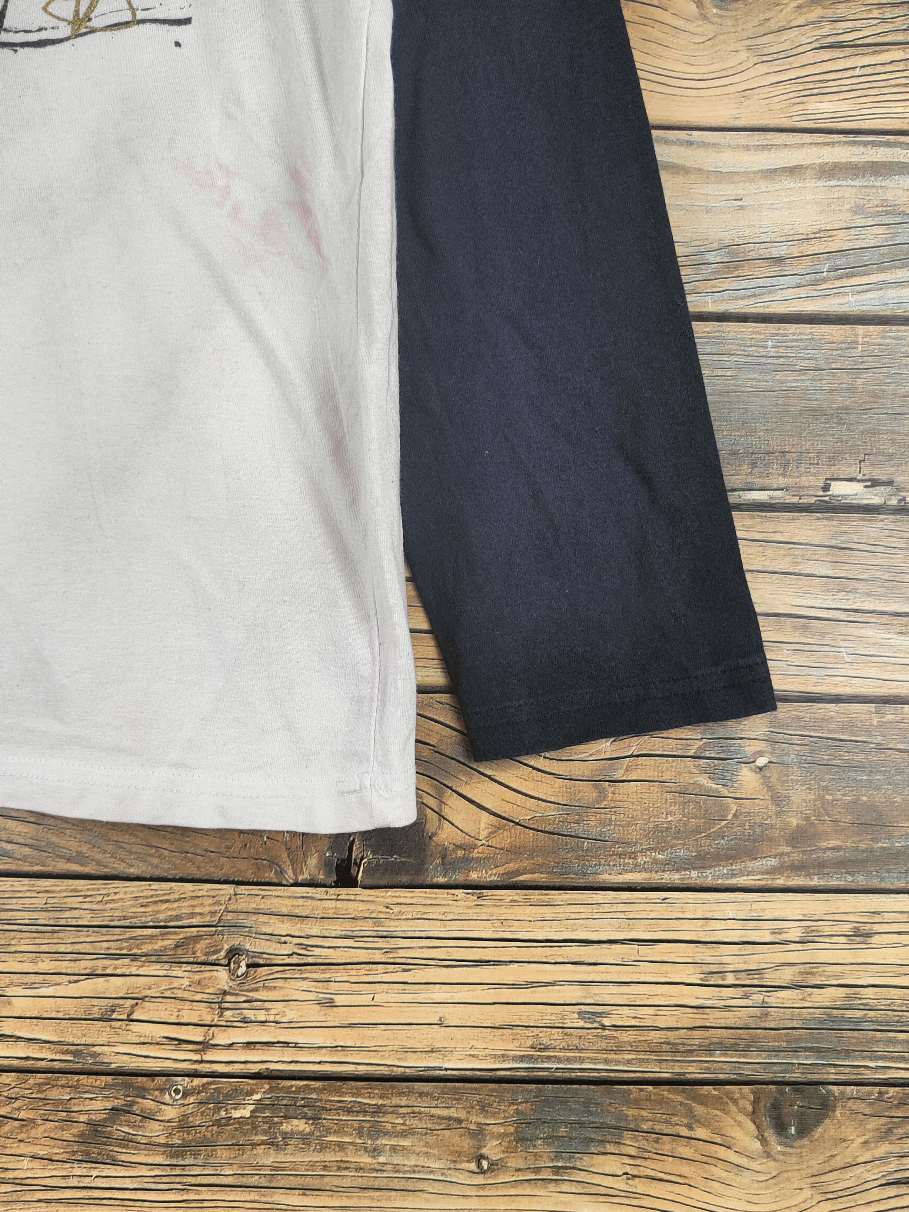 Band Tees Stroke Colibri Marca Cream Black Long Sleeve T-shirts #S2856 Size US M / EU 48-50 / 2 - 7 Thumbnail