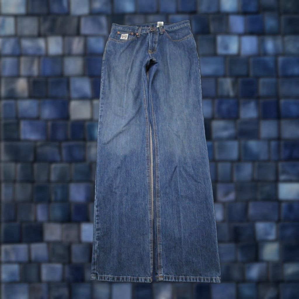 Denime Cinch Jeans Mens 35x38 Blue Medium Wash Straight Leg Stretch Denim Western Size US 35 - 1 Thumbnail