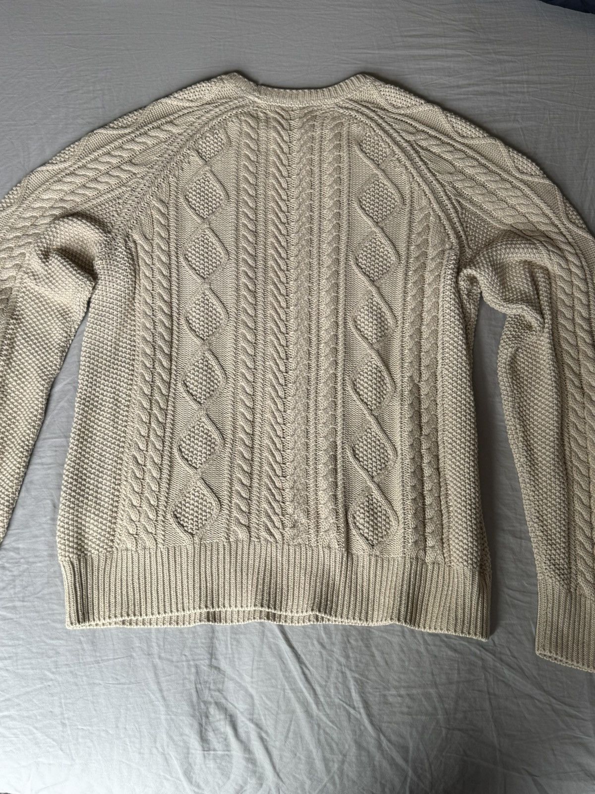 Rag & Bone Rag & Bone Dexter Aran Beige Knit Sweater Size US L / EU 52-54 / 3 - 3 Thumbnail