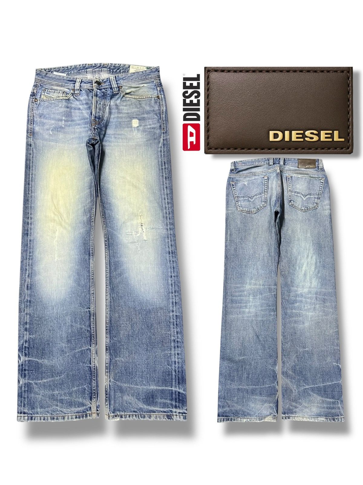 Diesel Vintage Diesel Viker Italy - Faded Wash, Distressed Denim Size US 32 / EU 48 - 1 Thumbnail