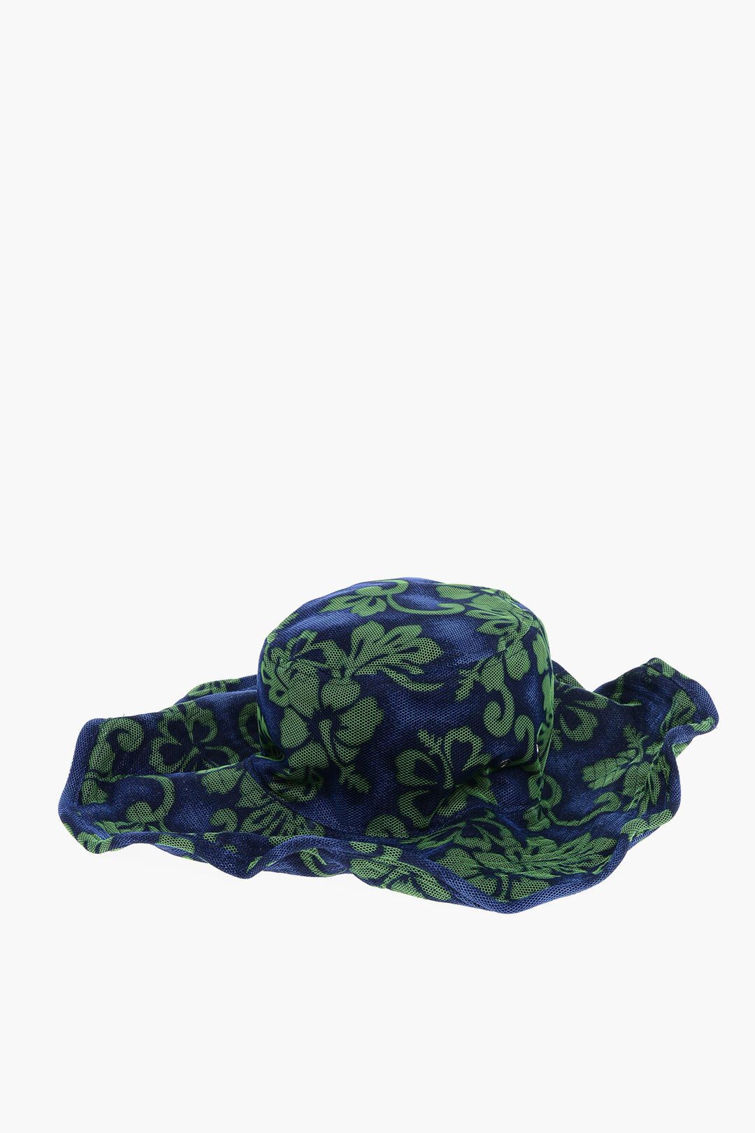 Dsquared2 Two-Tone Floppy Hat with Floral Pattern Size ONE SIZE - 1 Thumbnail