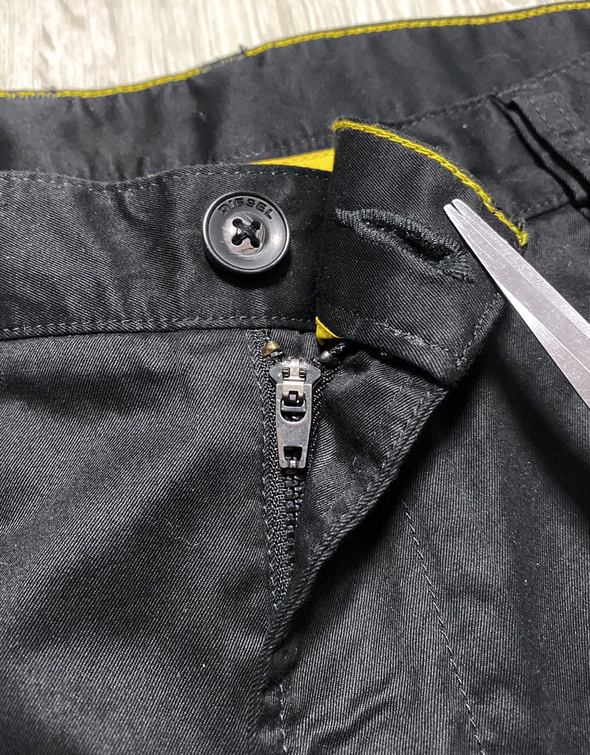 Diesel Diesel Black Cotton Chino Casual Pants Trousers Formal Size US 34 / EU 50 - 11 Thumbnail